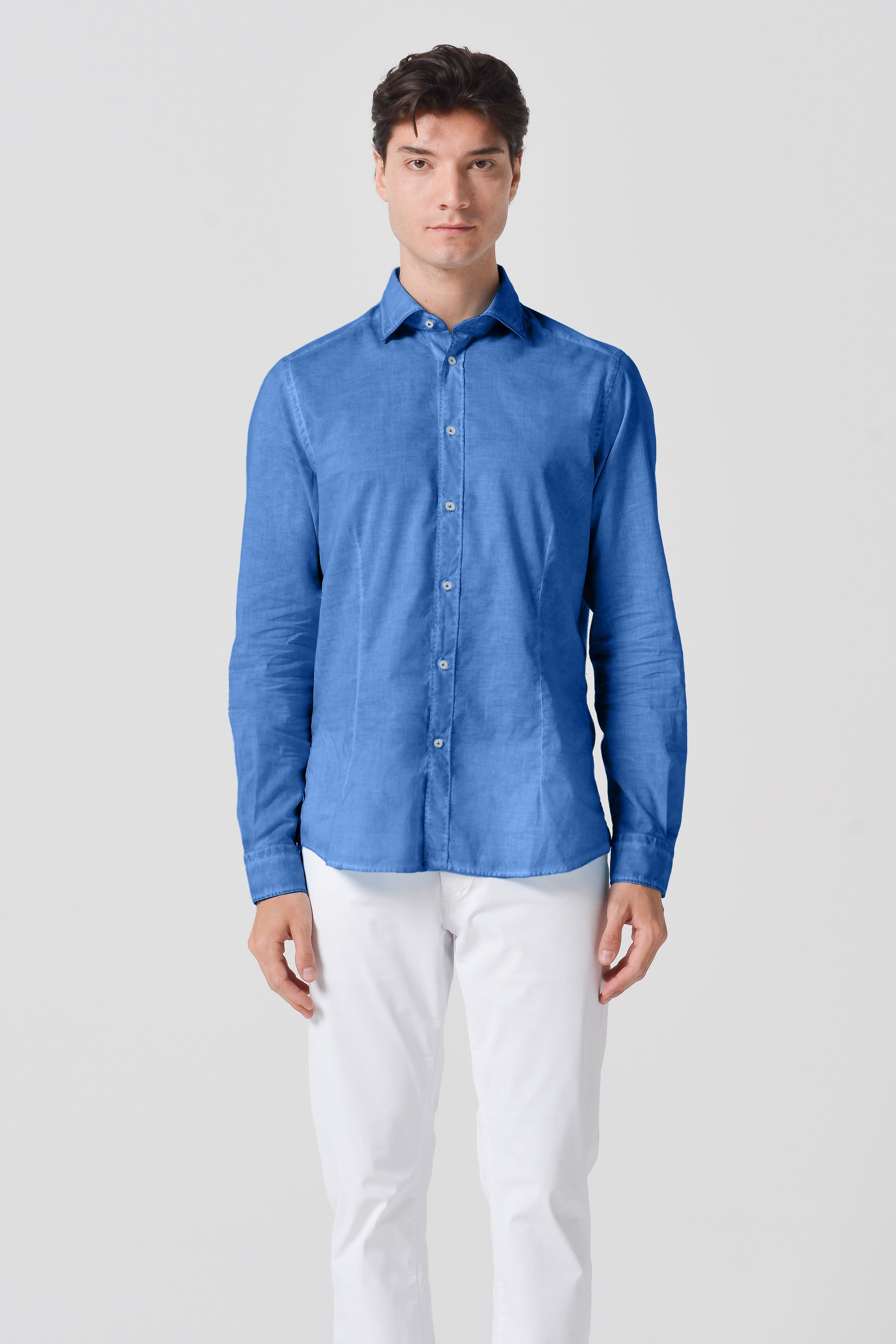Slim Fit Voile Shirt - Oceano