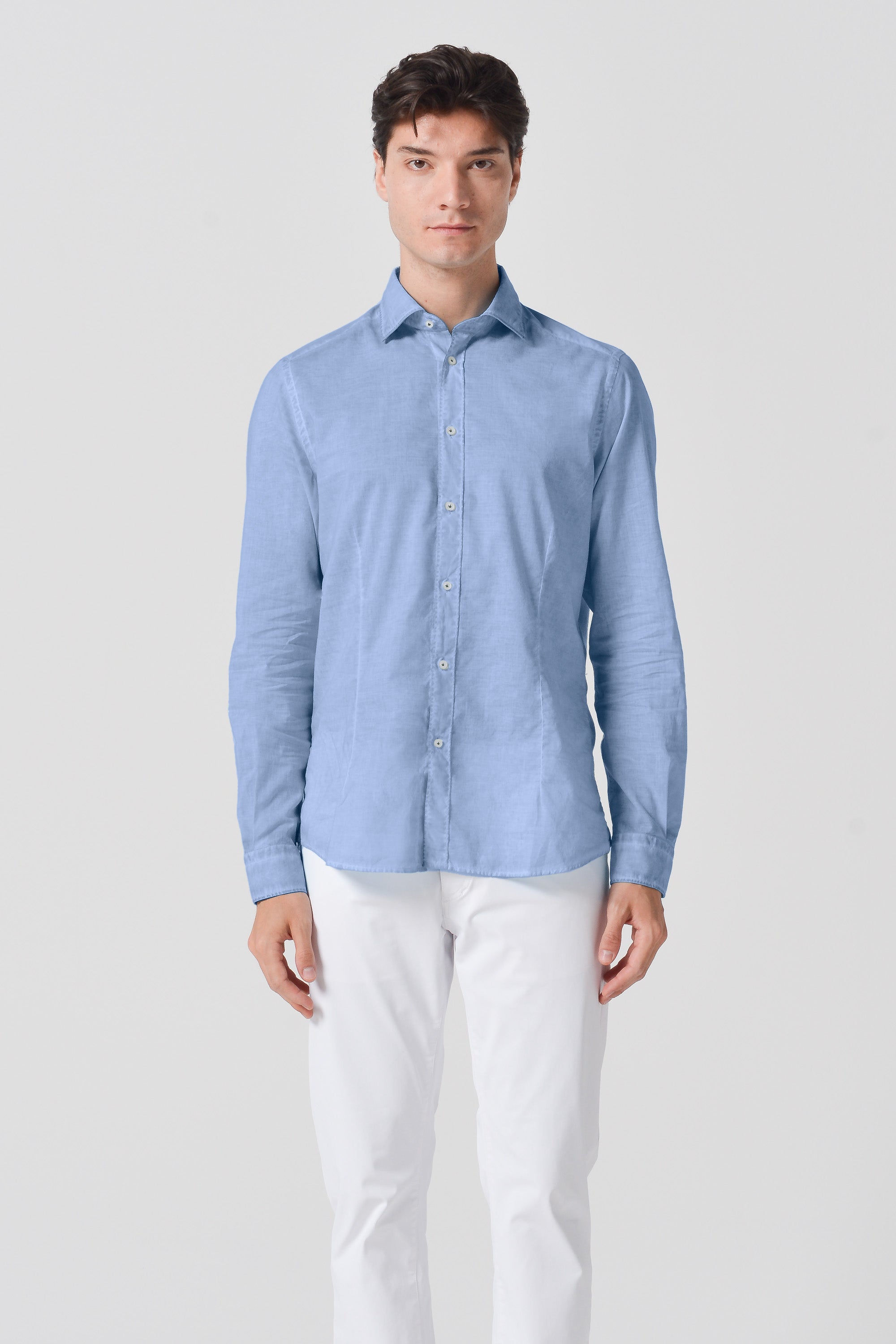 Slim Fit Voile Shirt - Polar