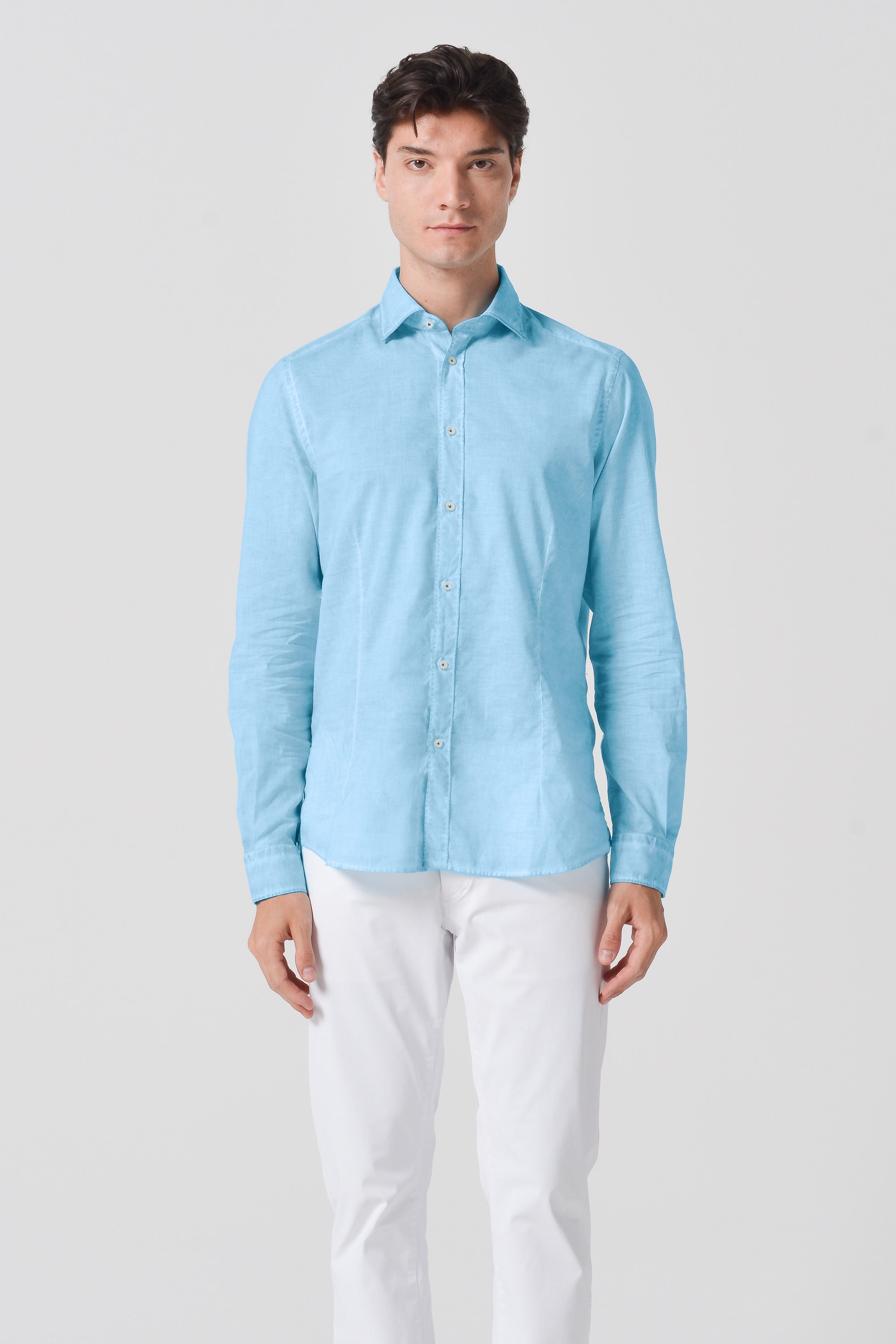 Slim Fit Voile Shirt - Viking