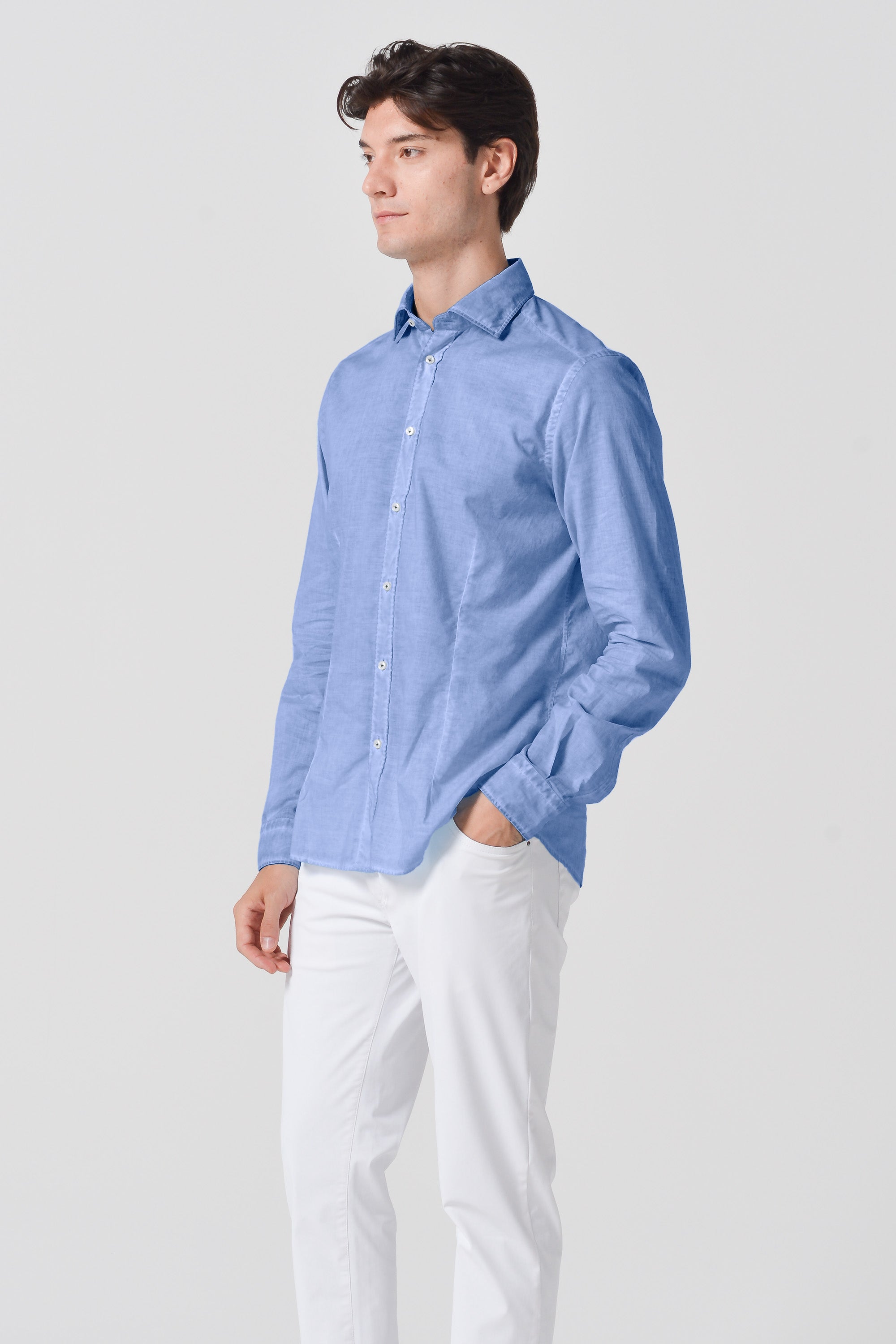 Slim Fit Voile Shirt - Bay