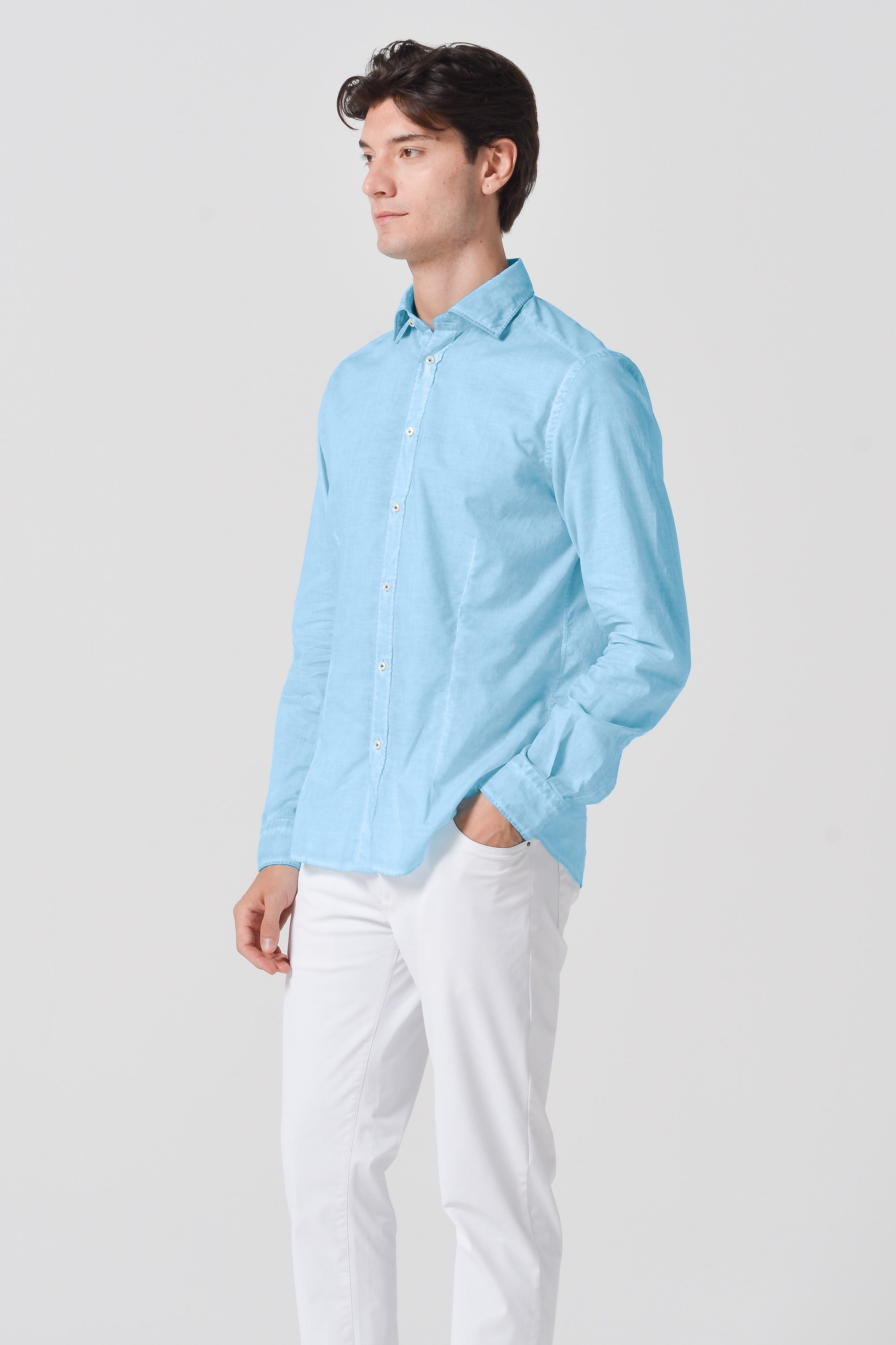 Camicia Slim Cotone Voile - Viking