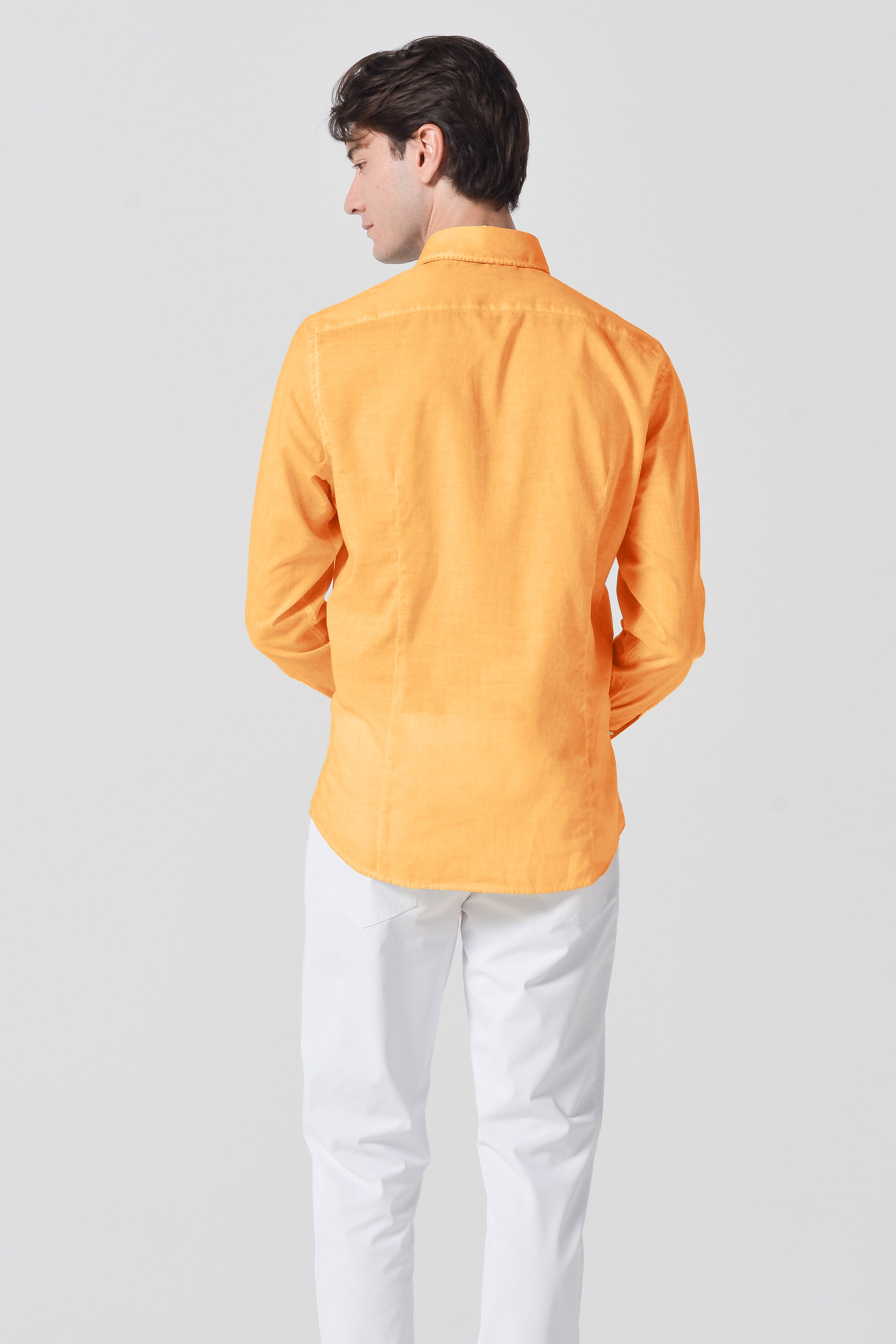Slim Fit Voile Shirt - Apricot