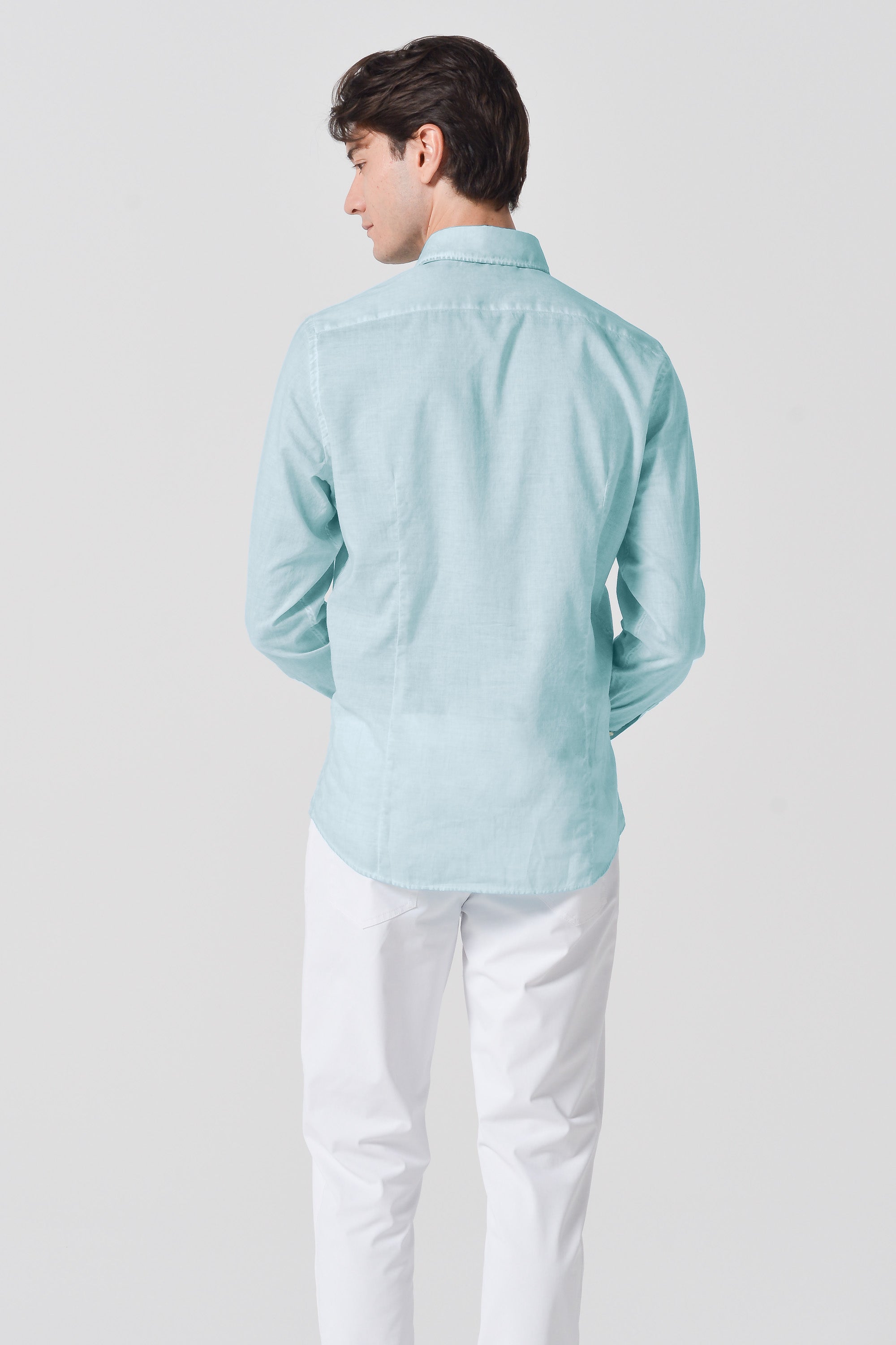 Slim Fit Voile Shirt - Barbados