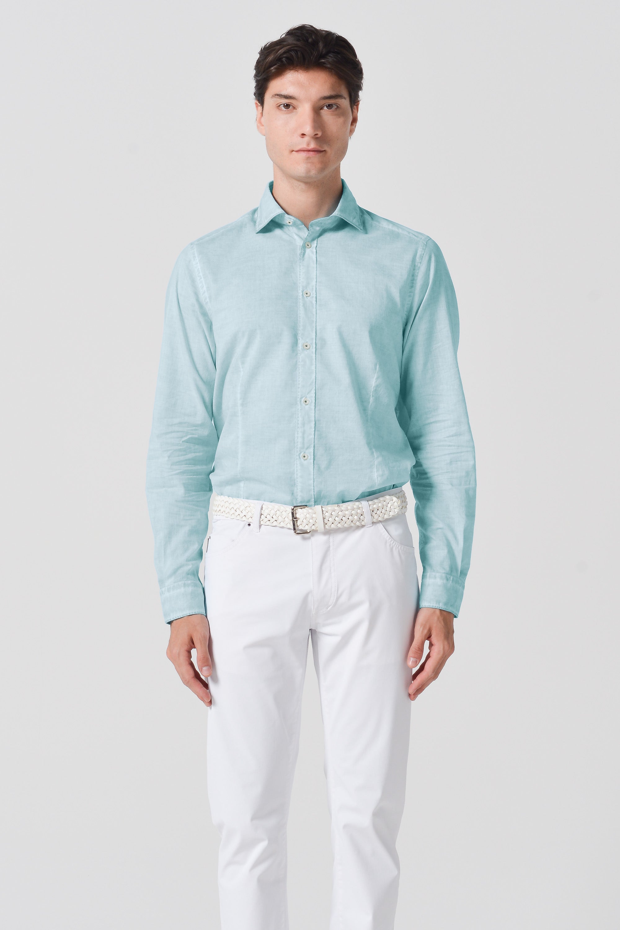 Slim Fit Voile Shirt - Barbados