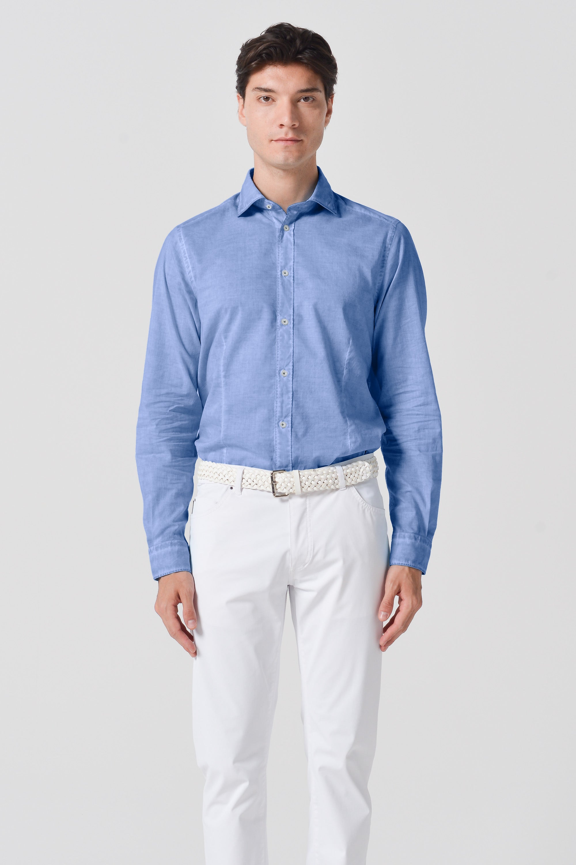 Slim Fit Voile Shirt - Bay