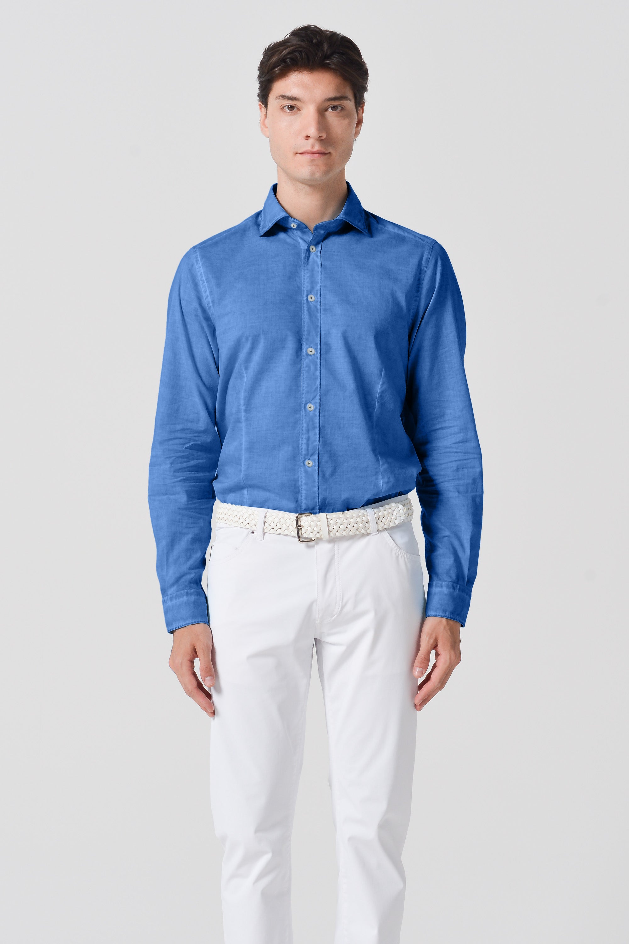 Slim Fit Voile Shirt - Oceano