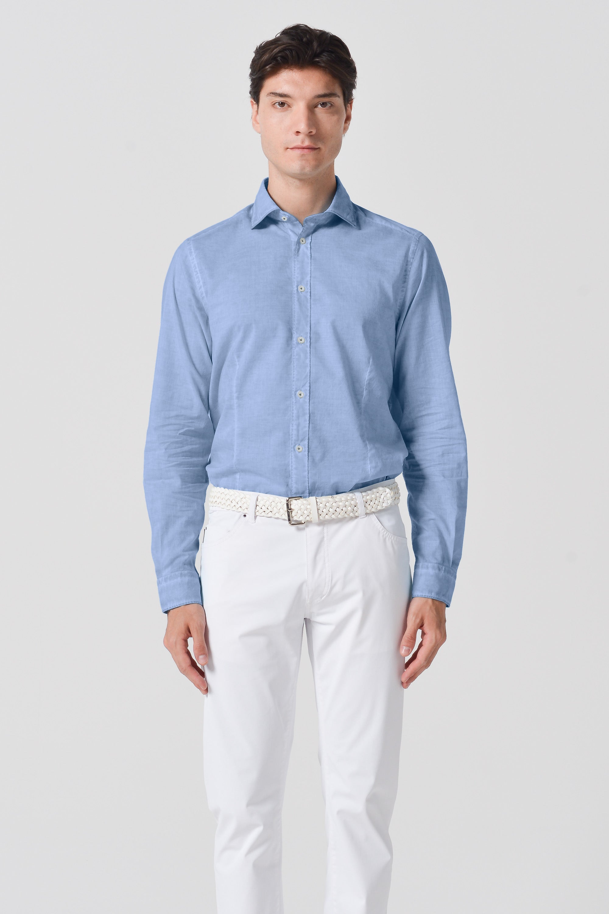 Slim Fit Voile Shirt - Polar
