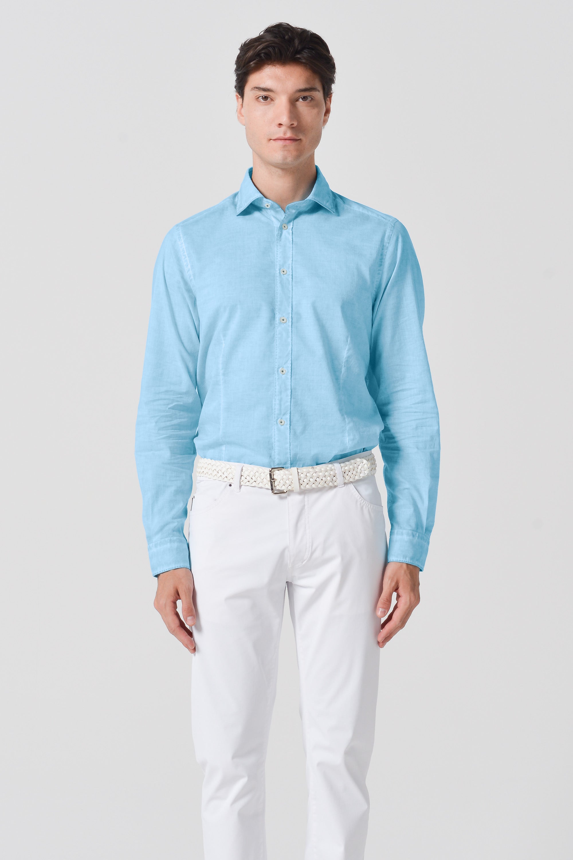 Slim Fit Voile Shirt - Viking