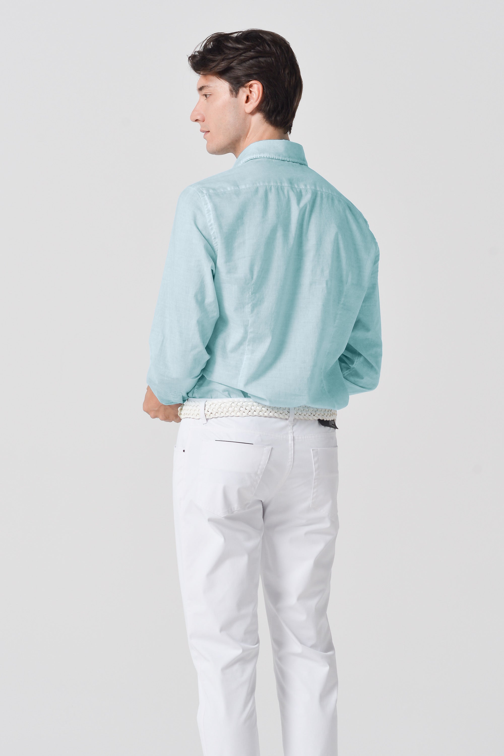 Slim Fit Voile Shirt - Barbados