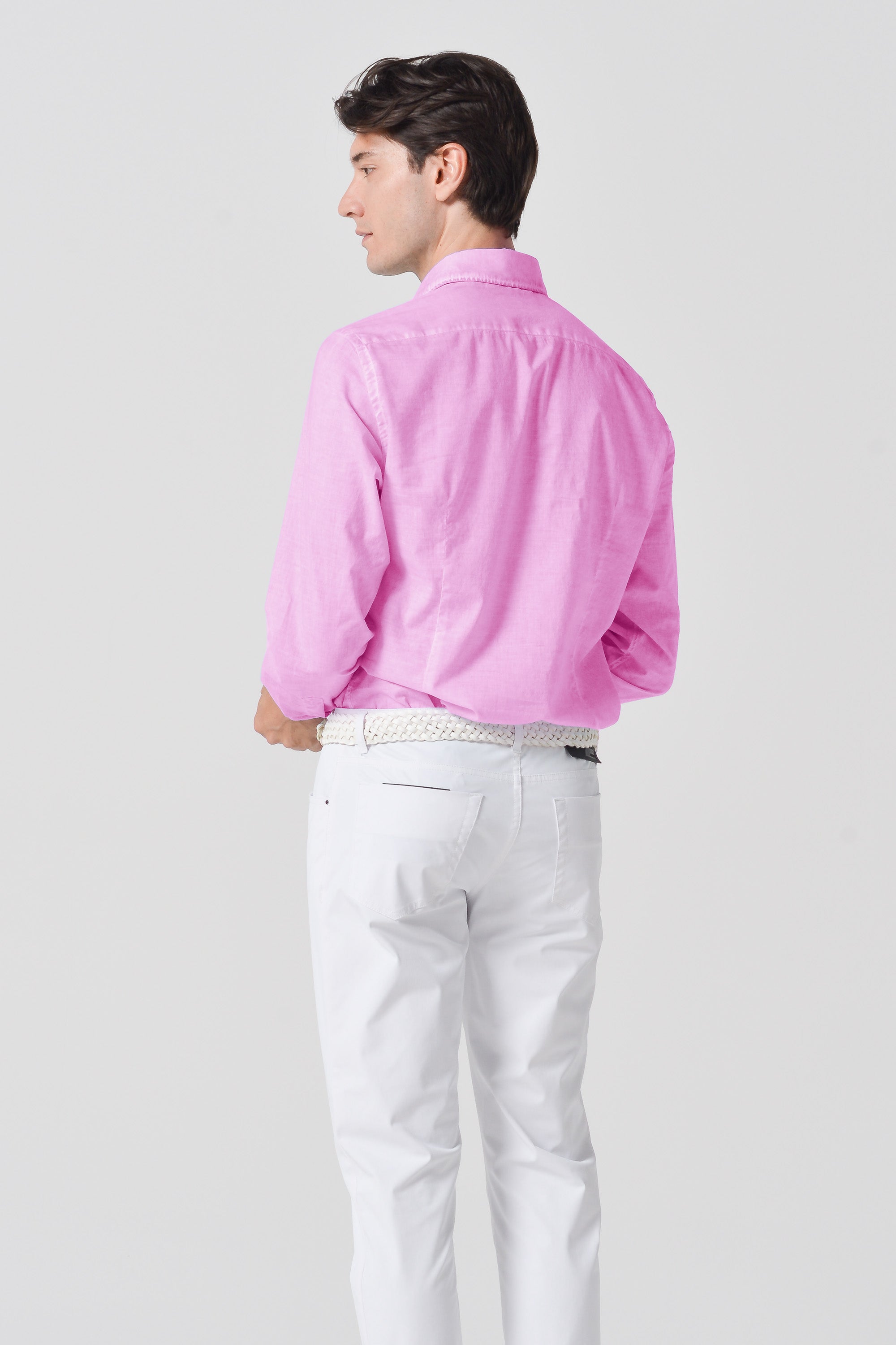 Slim Fit Voile Shirt - Candy
