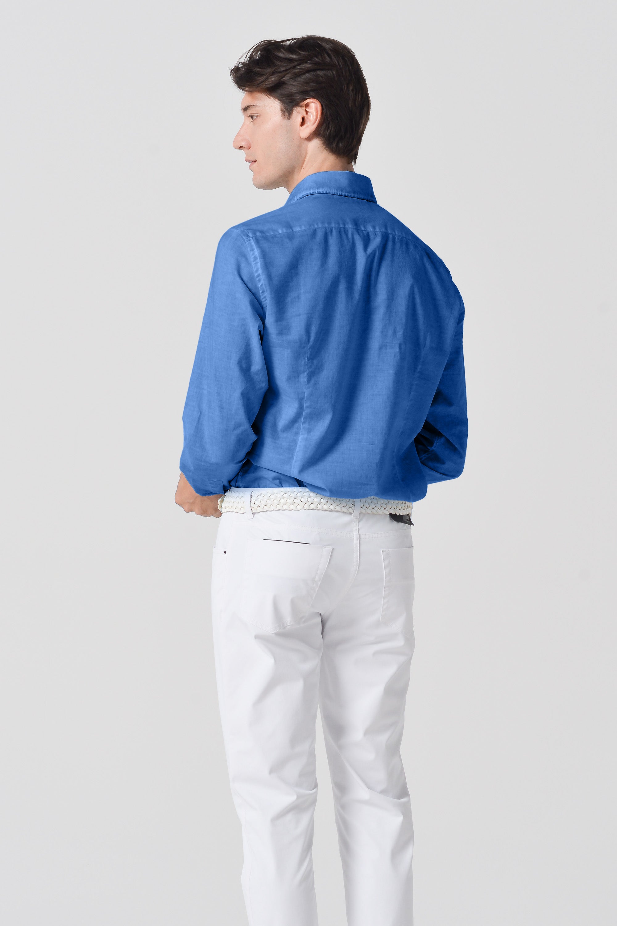 Slim Fit Voile Shirt - Oceano