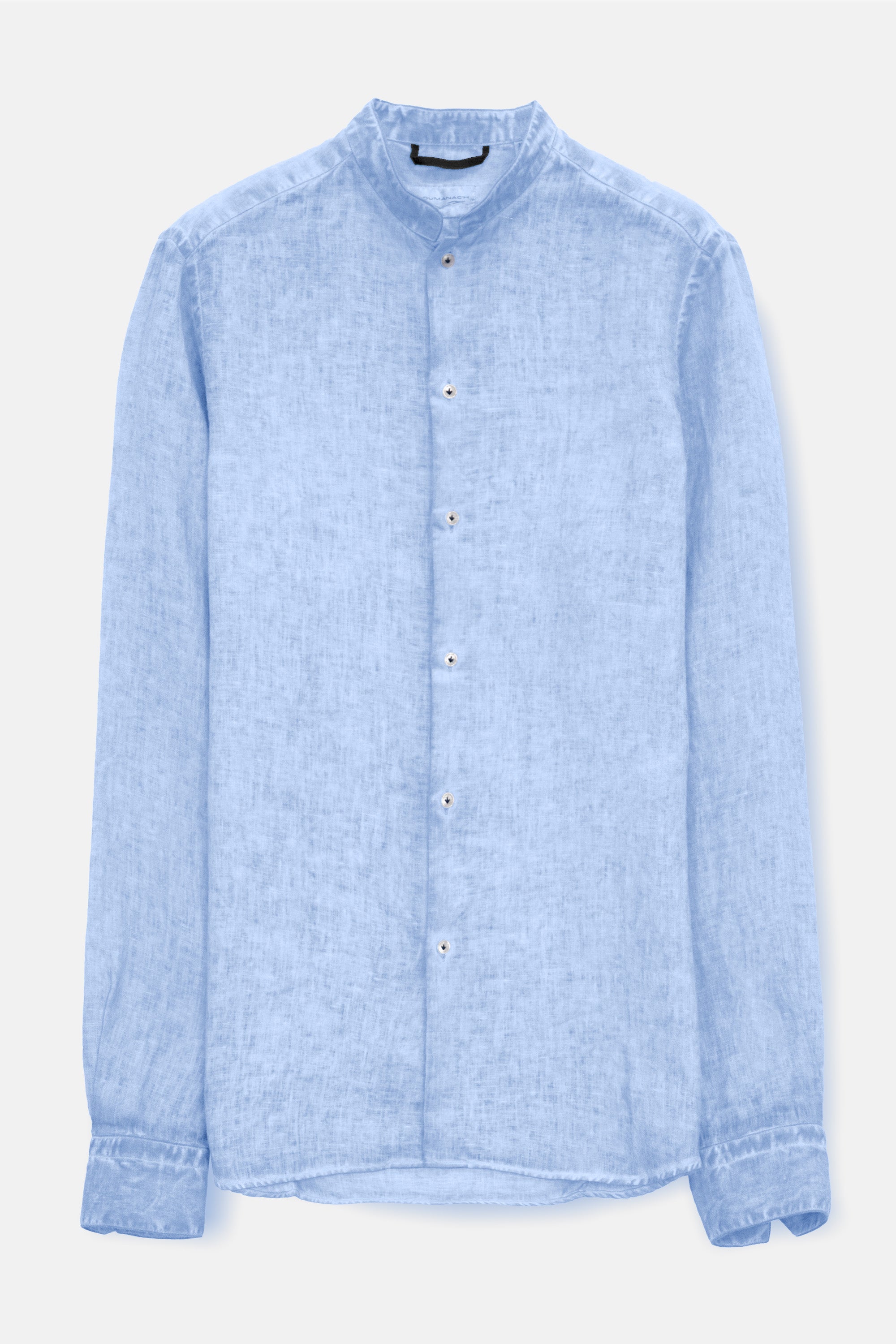 Camicia Lino Collo Coreana - Cielo