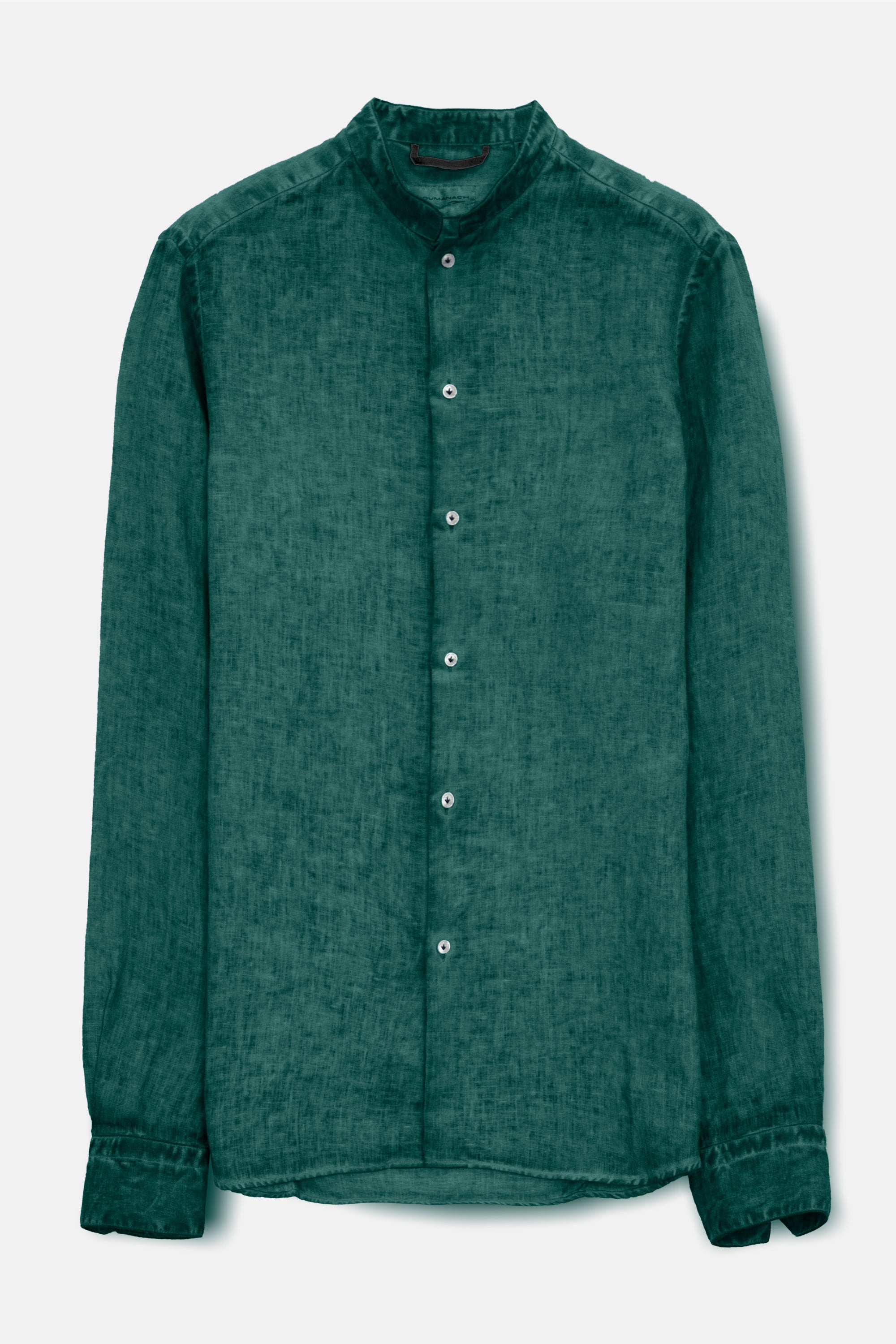 Camicia Lino Collo Coreana - Lagoon