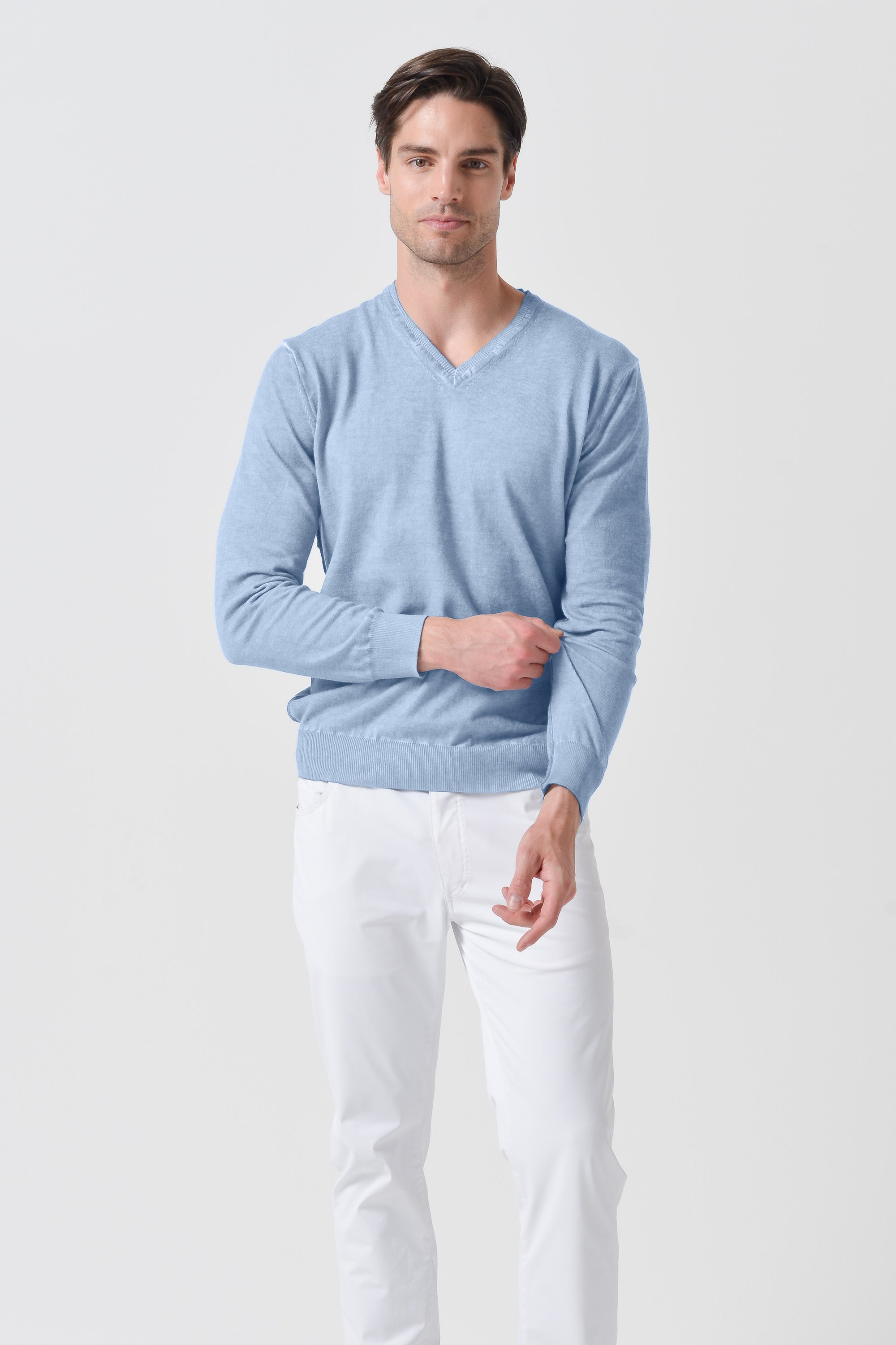 Maglia Scollo-V Cotone - Fiji