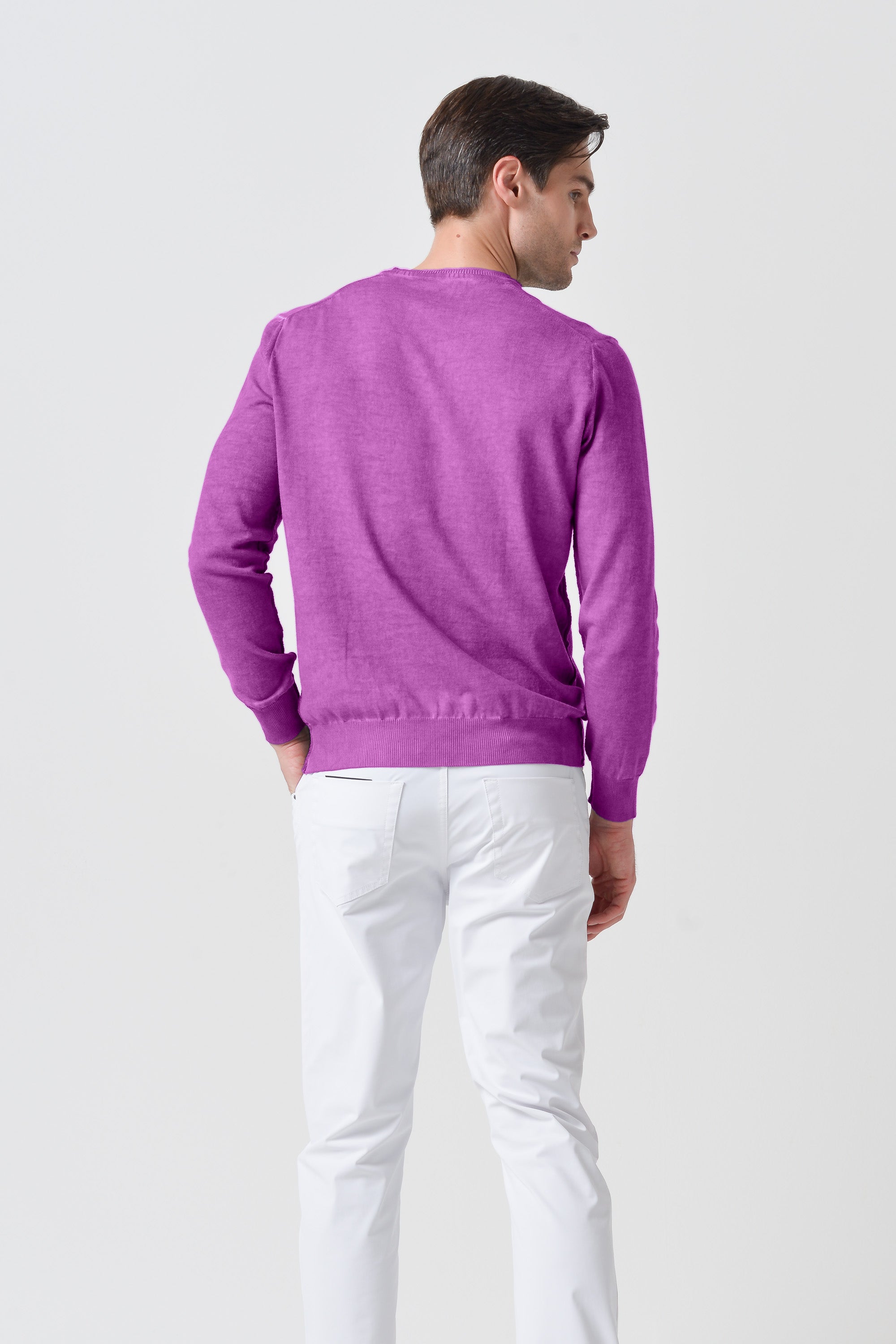 V-Neck Knit - Bouganvillea