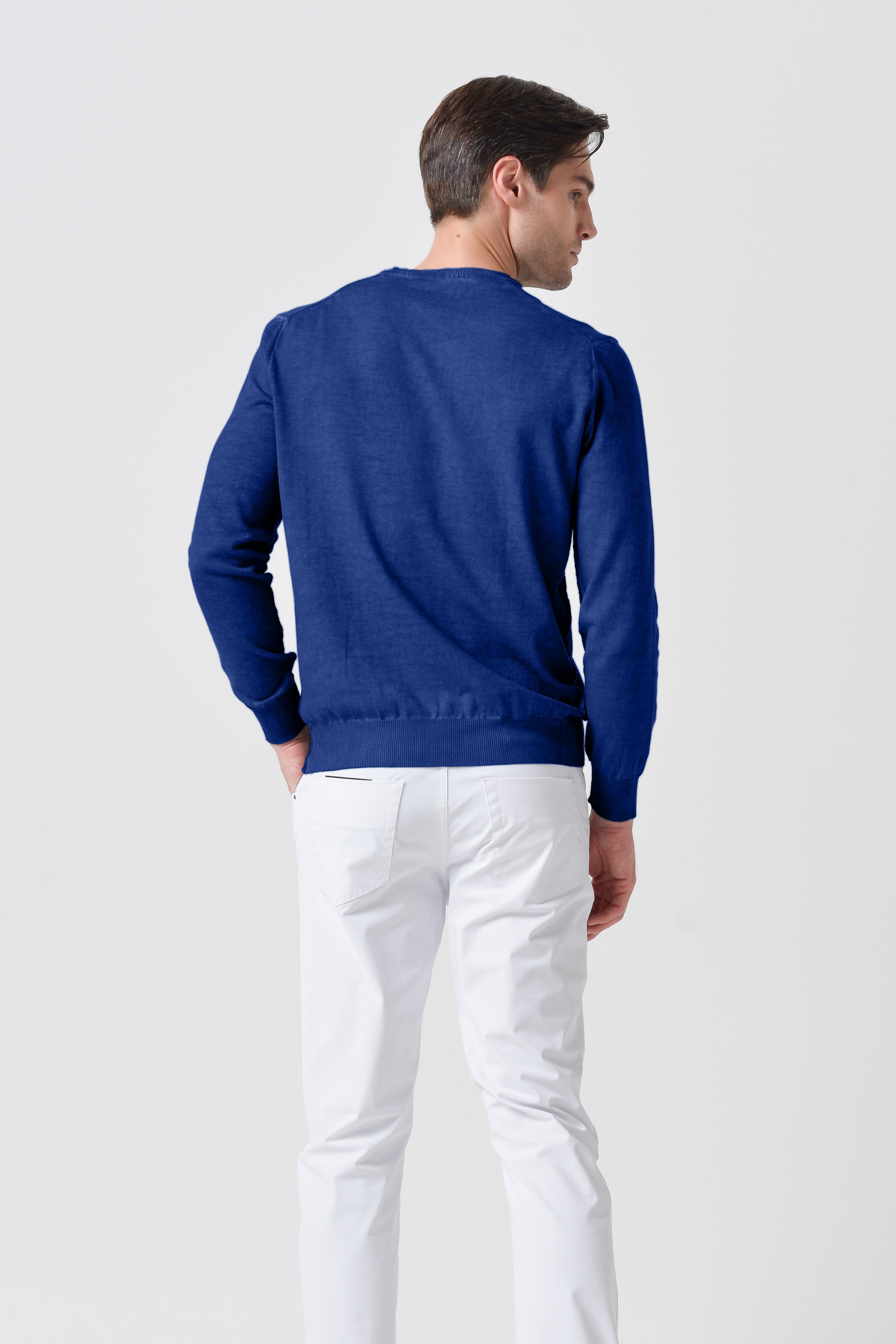 V-Neck Knit - Royal