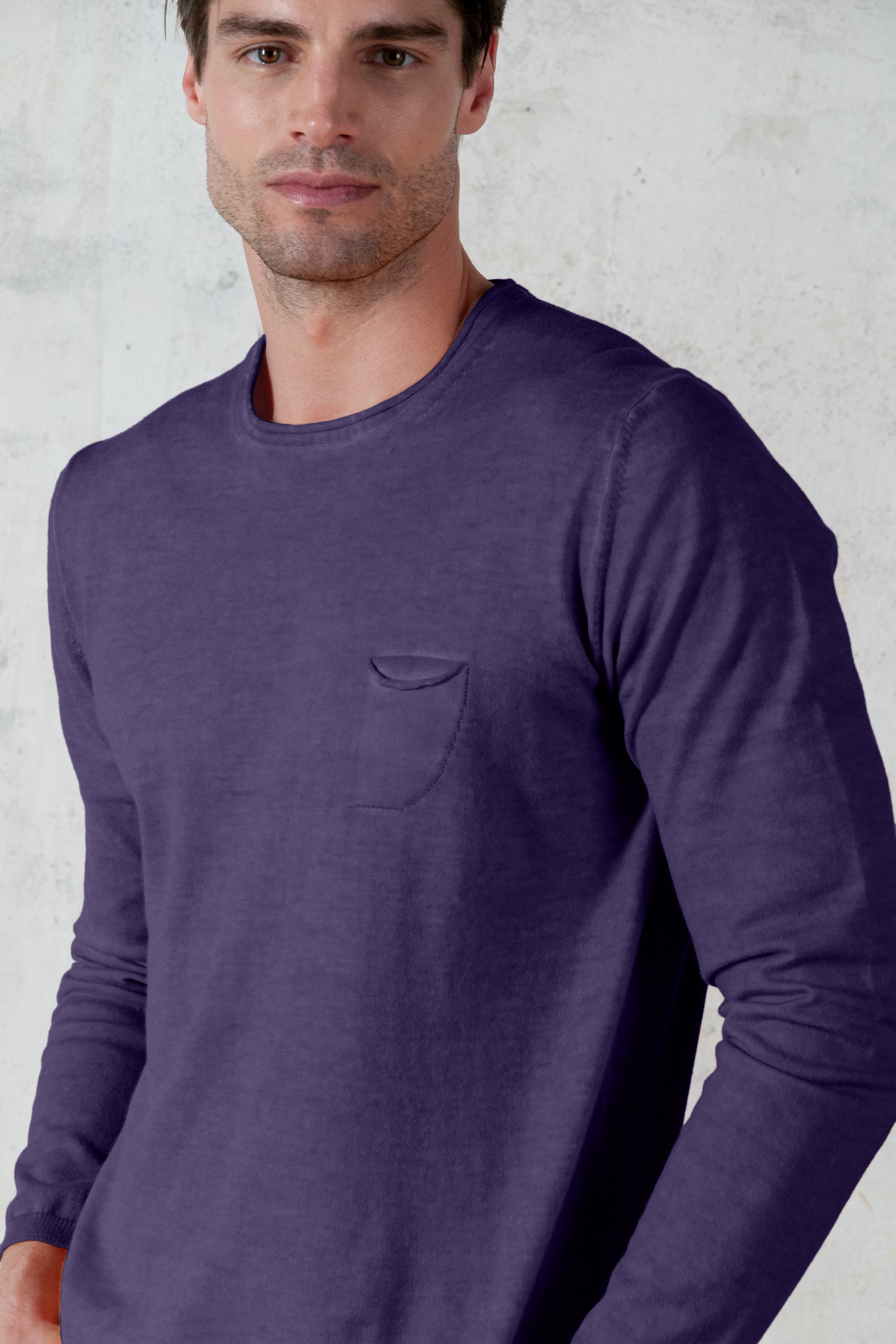 Rolled Hems Cotton Sweater - Mirto