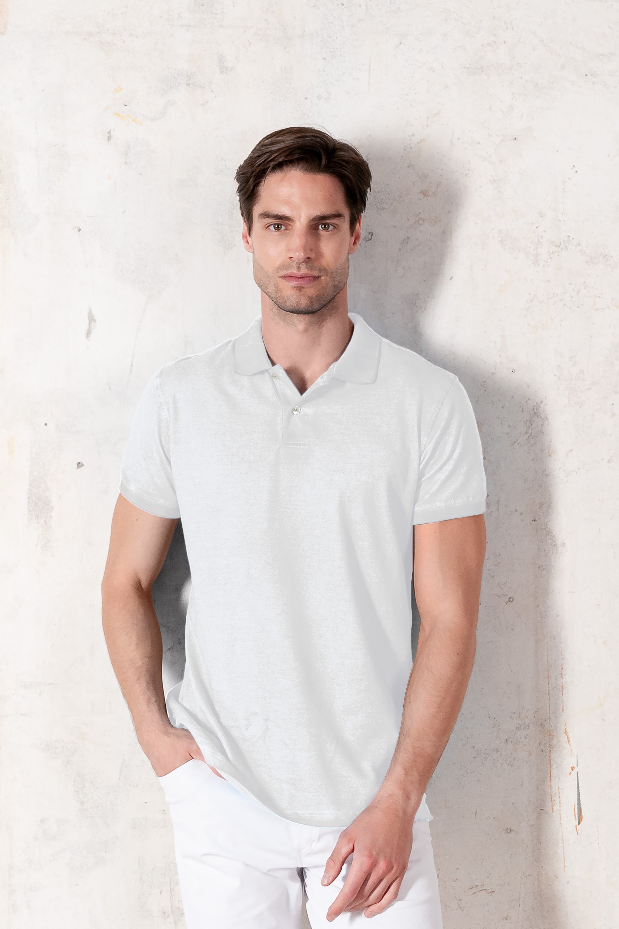Club Polo Slim - White
