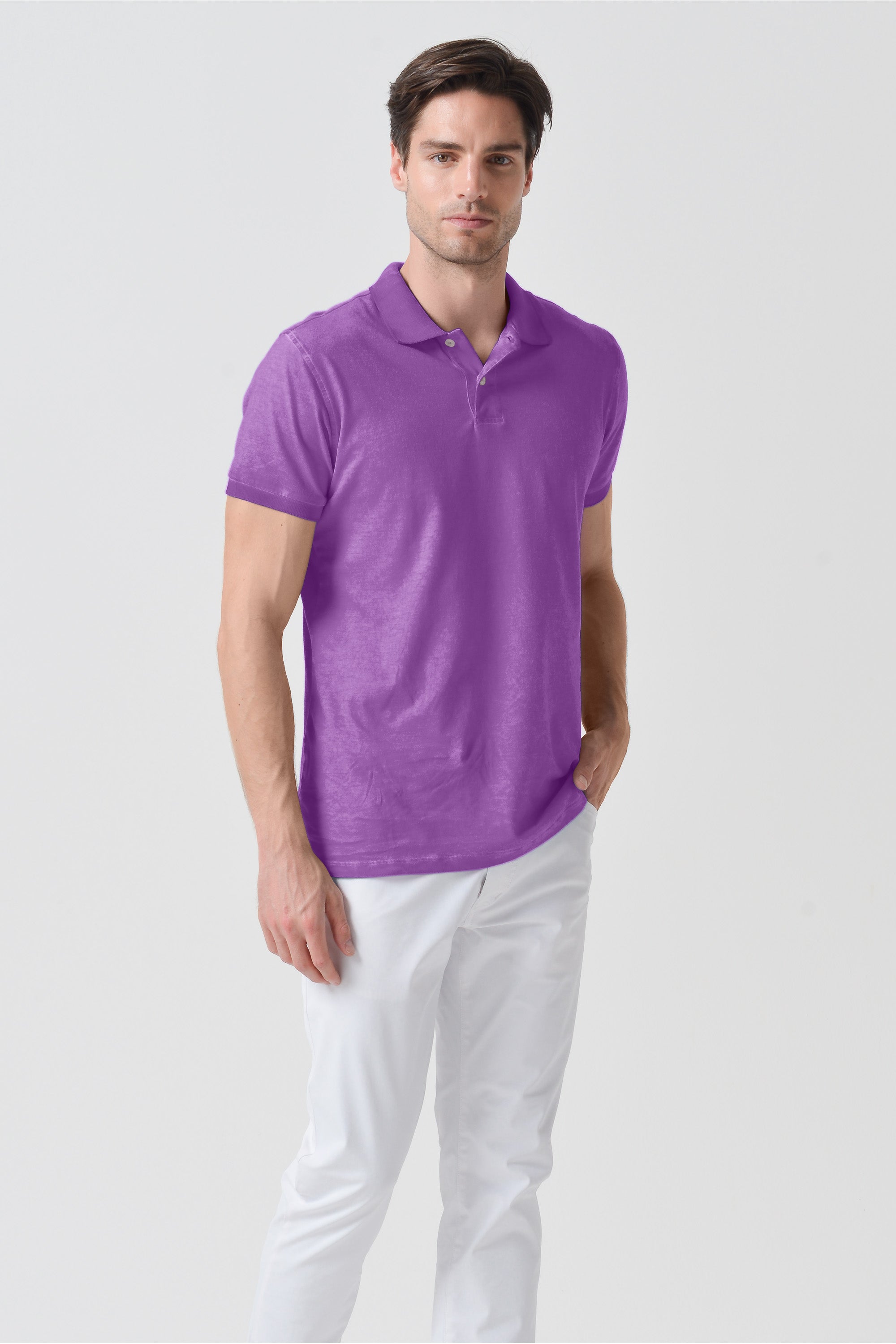 Club Polo Slim - Morado