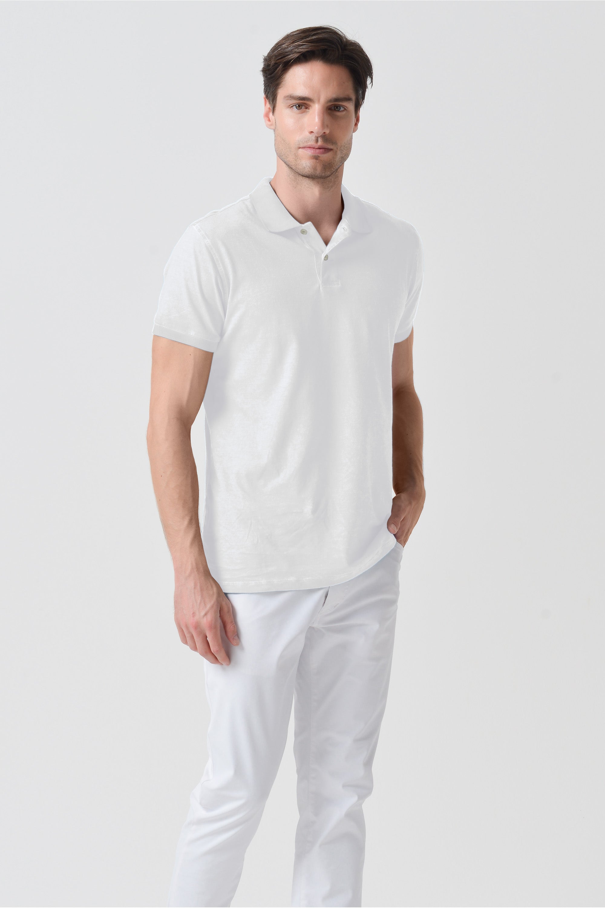 Club Polo Slim - White