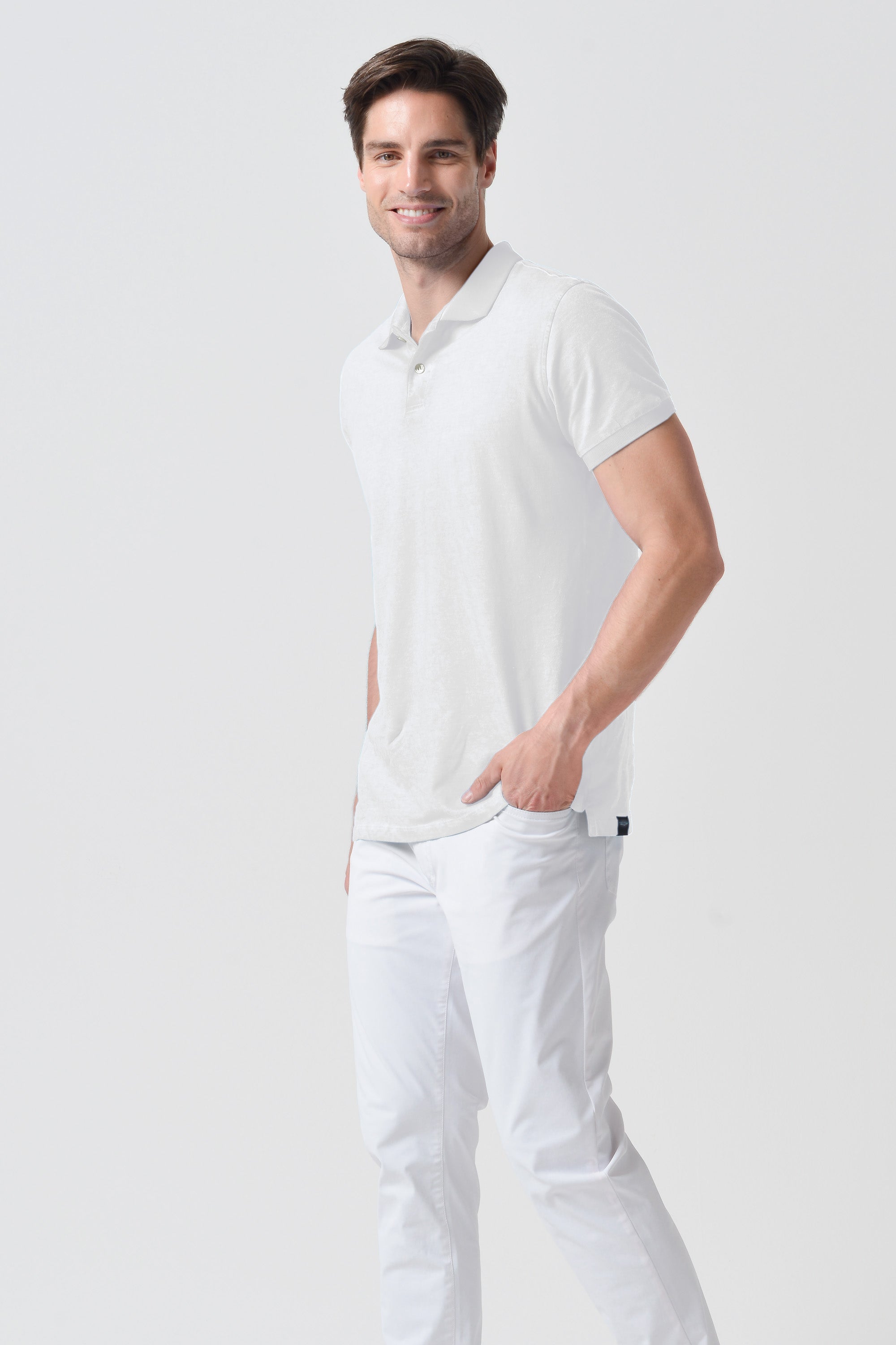 Club Polo Slim - White