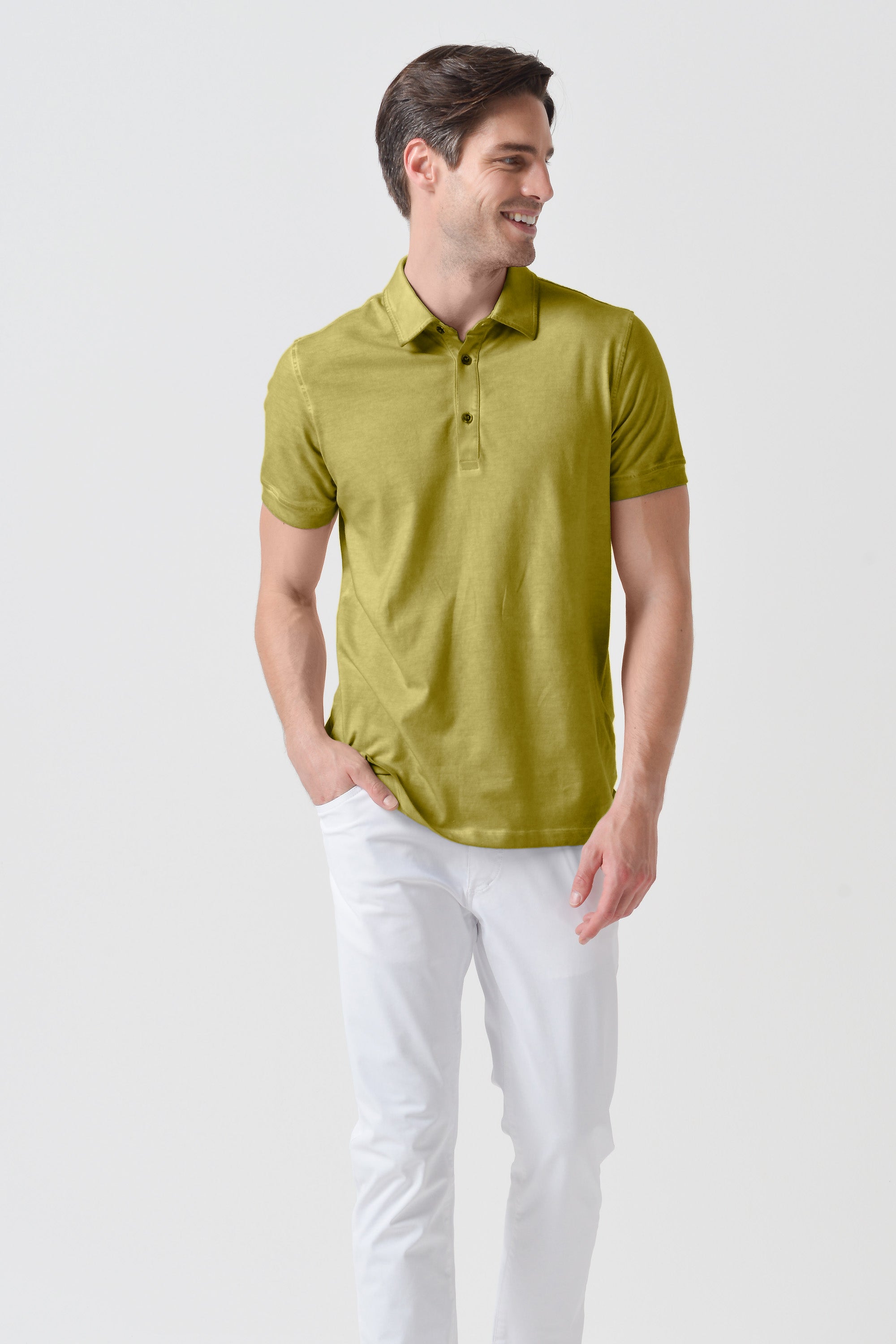 Hampton Polo Slim - Pistacchio