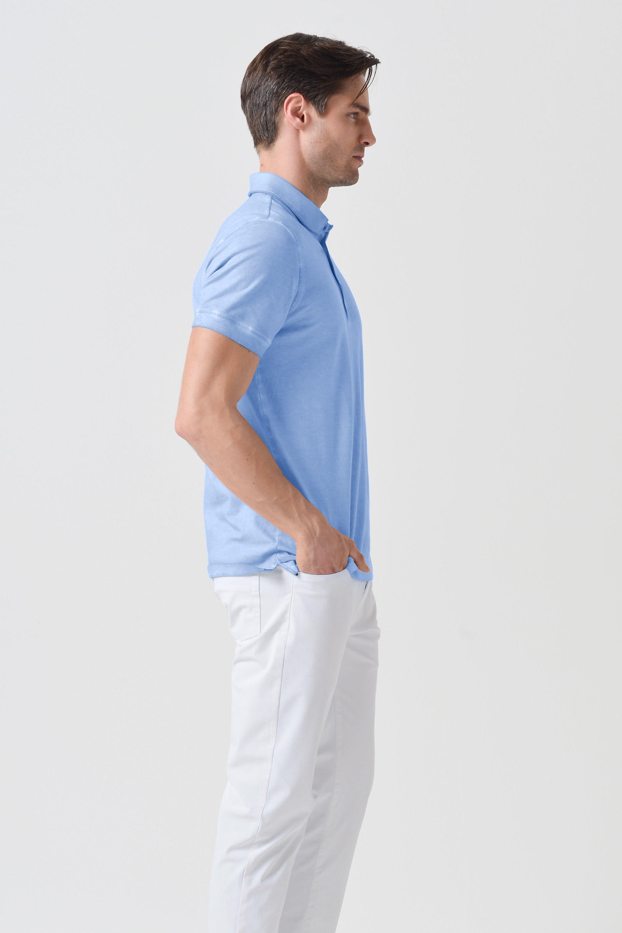 Hampton Polo Slim - Cielo