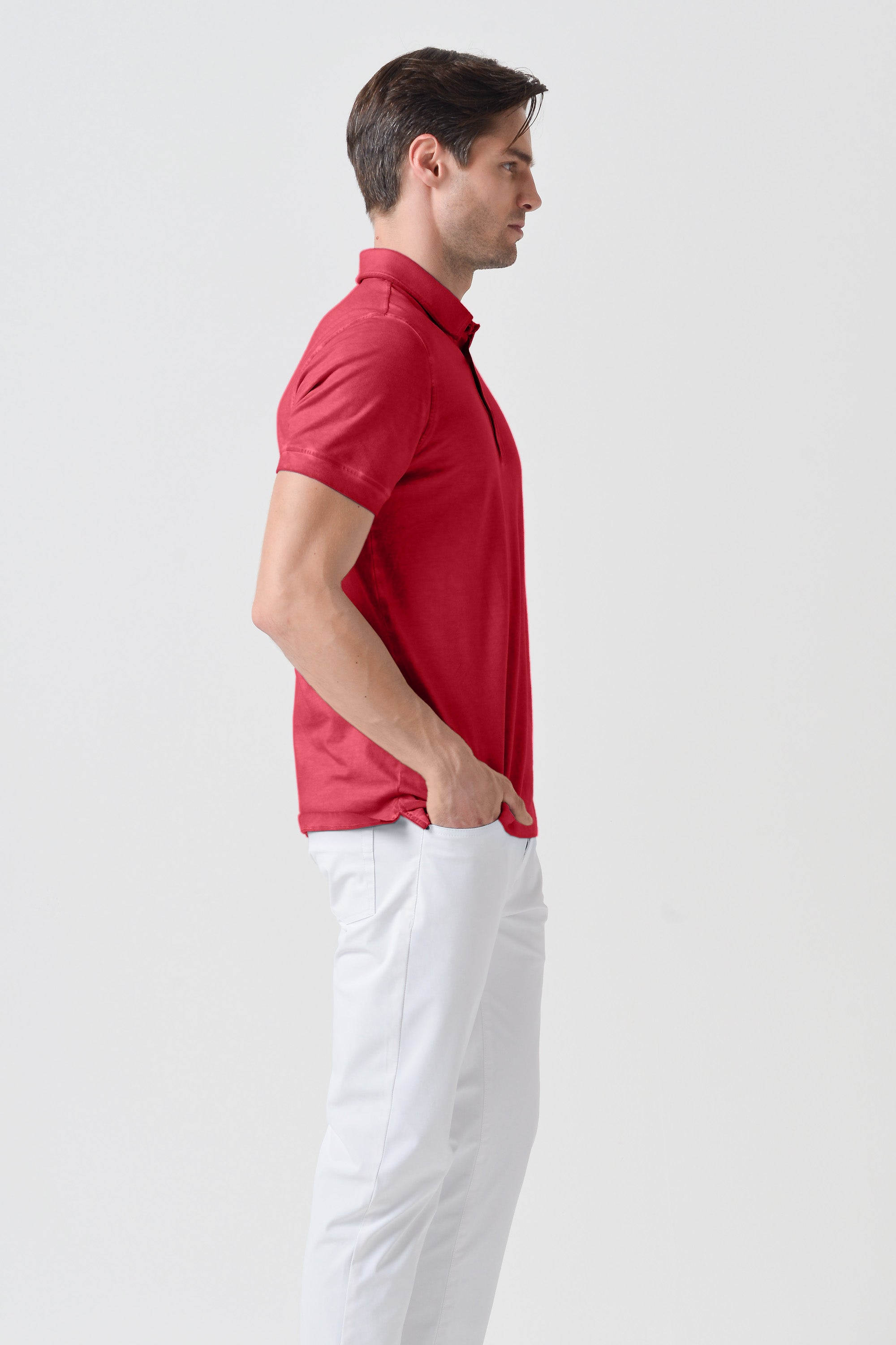 Hampton Polo Slim - Geranio