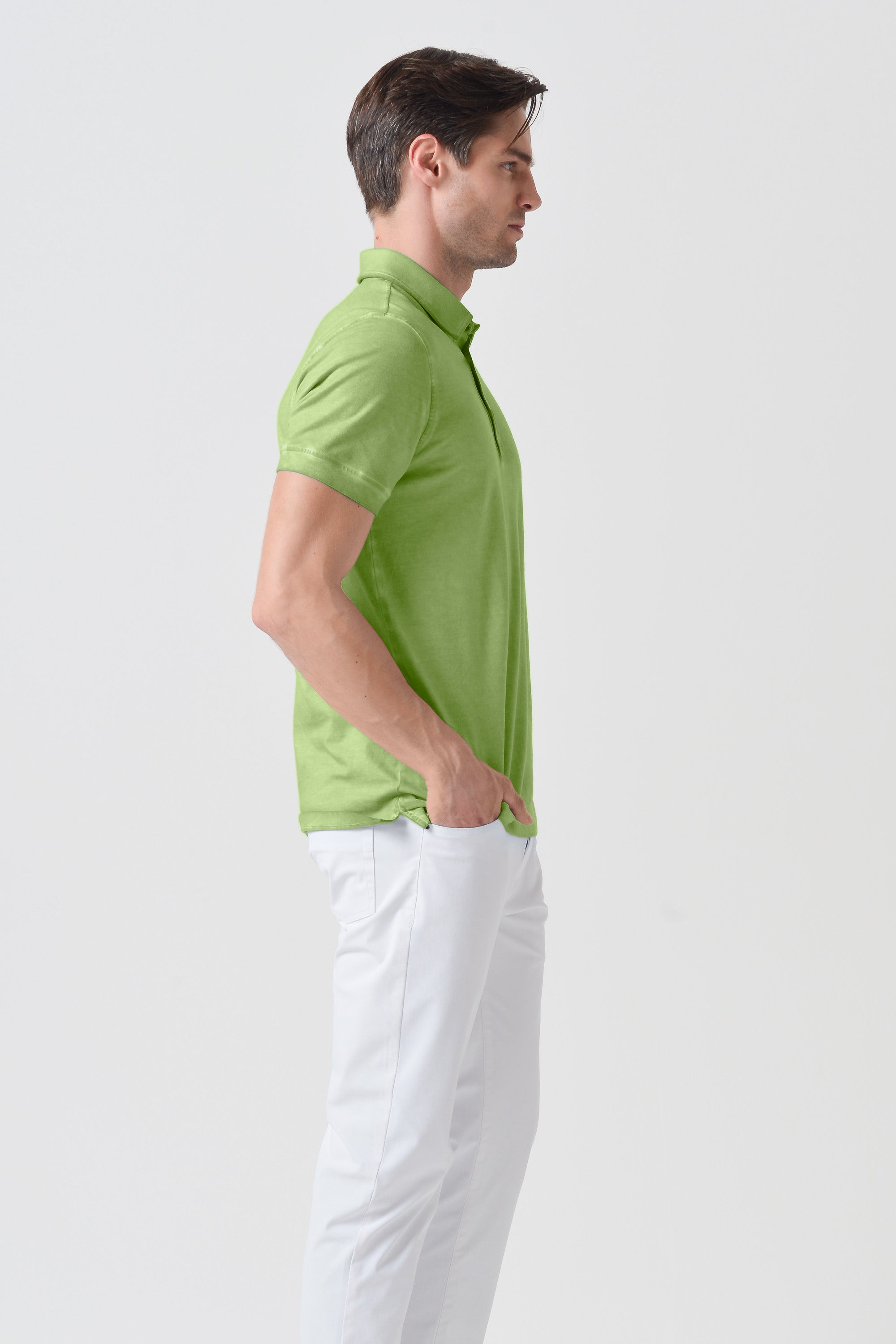 Hampton Polo Slim - Kiwi