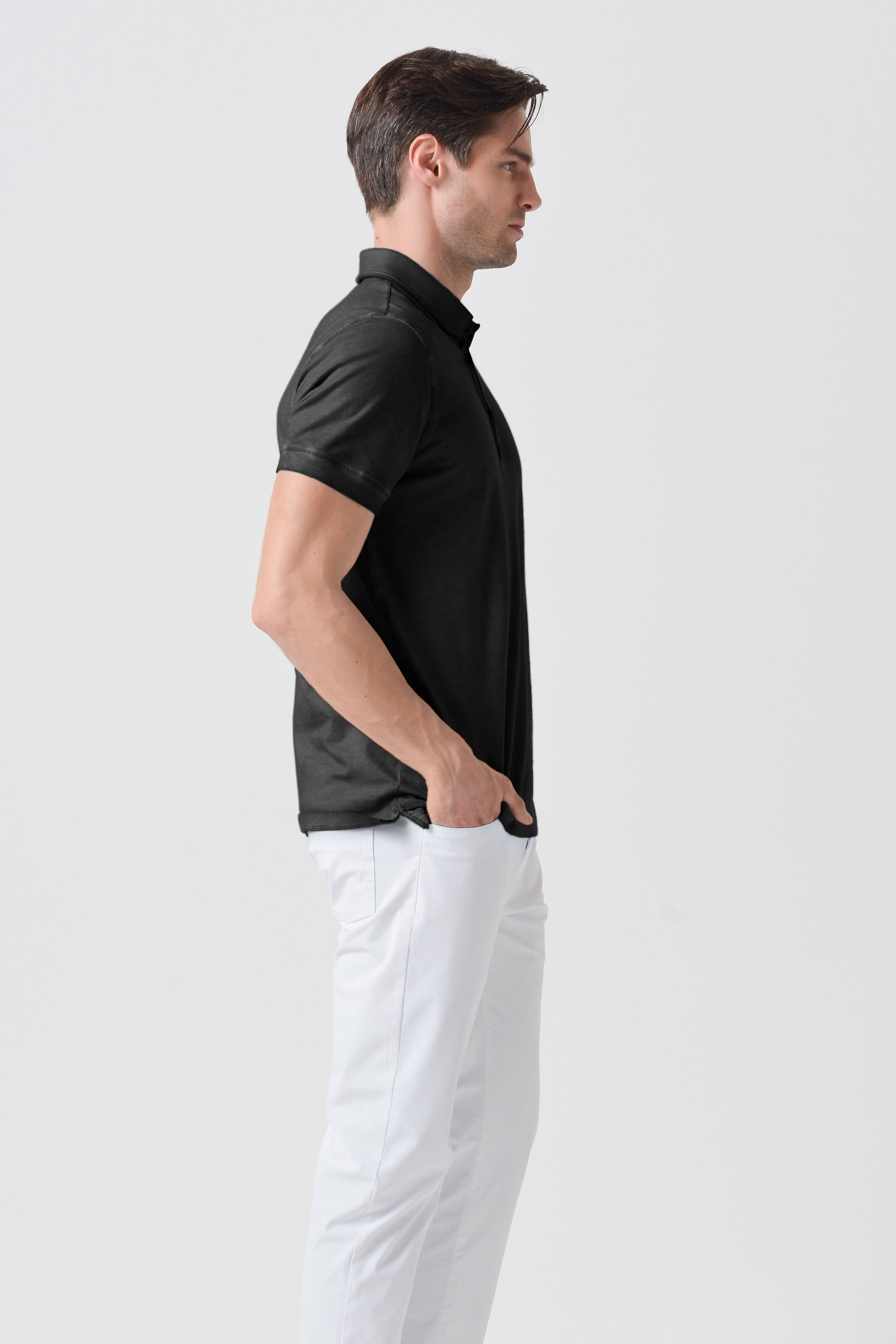 Polo Collo Francese - Pietra