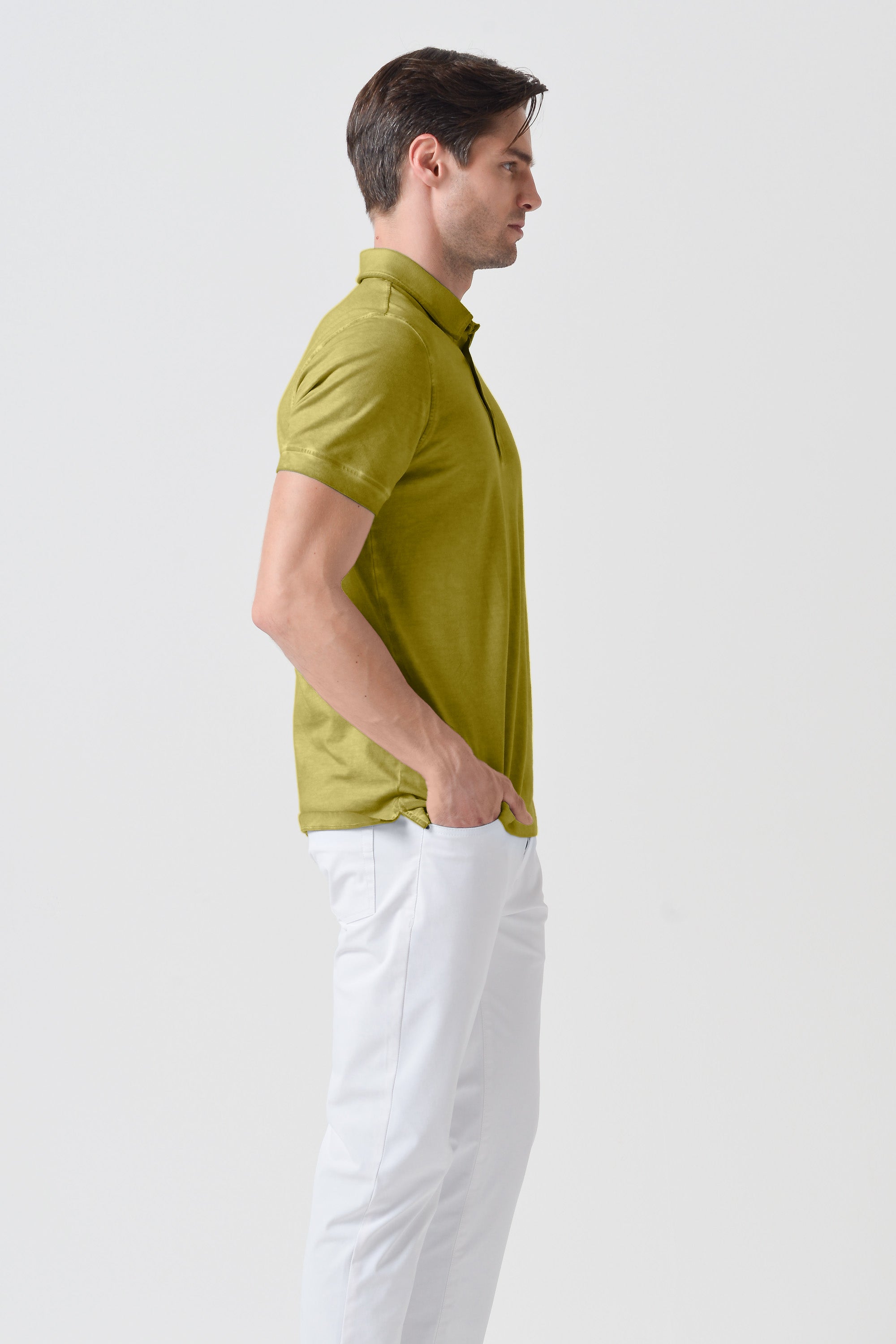 Polo Collo Francese - Pistacchio