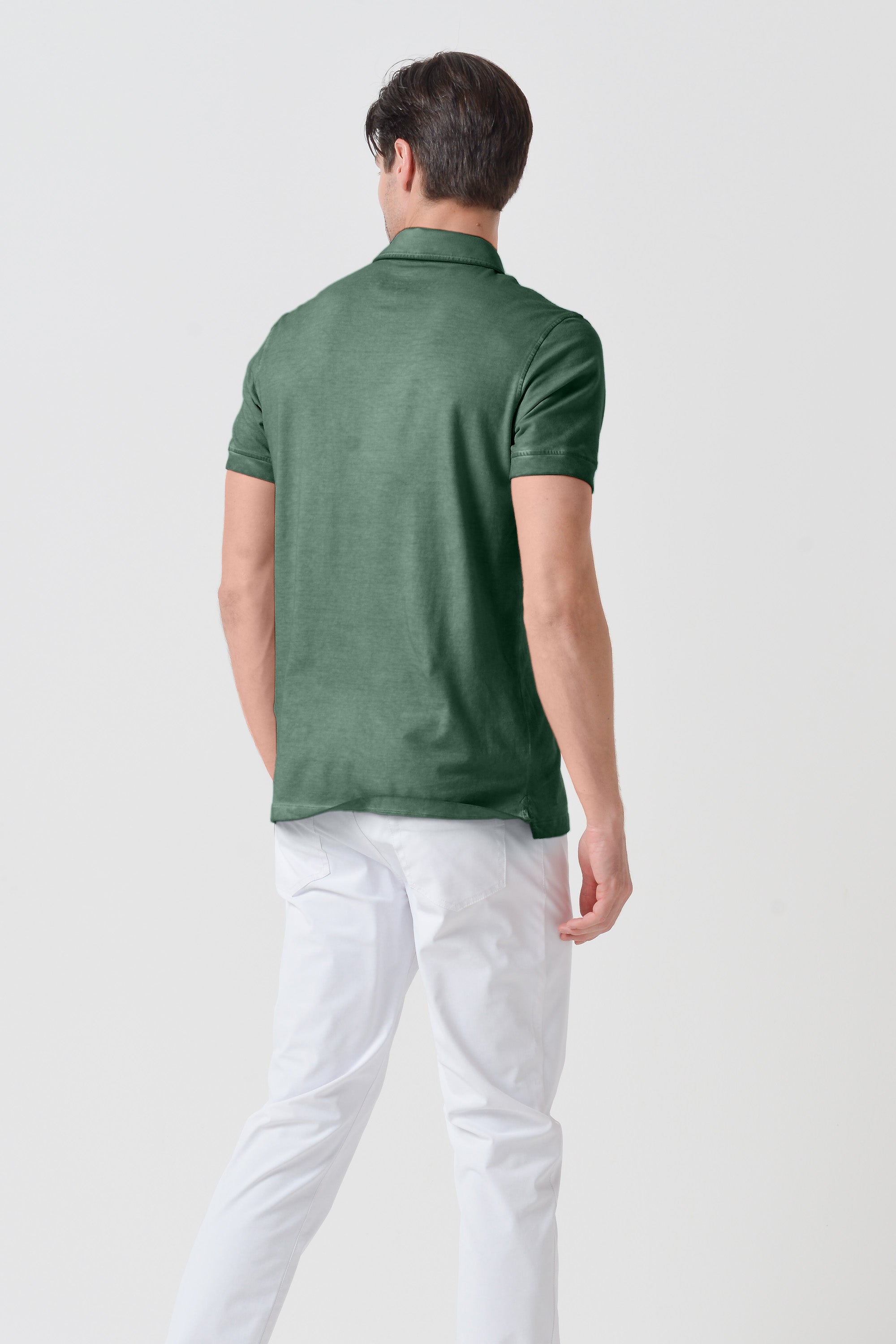Polo Collo Francese - Ginepro