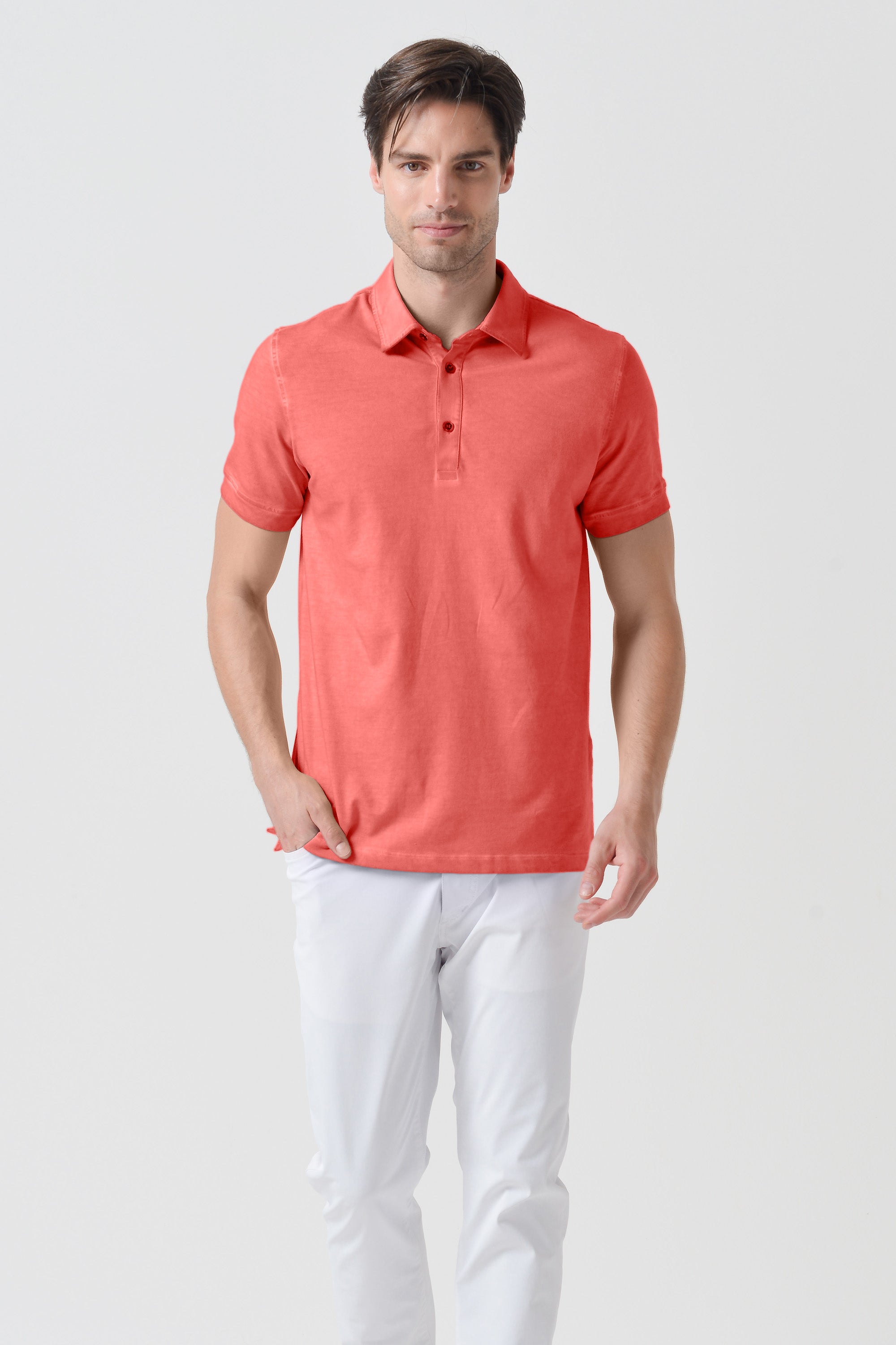 Polo Collo Francese - Hibiscus