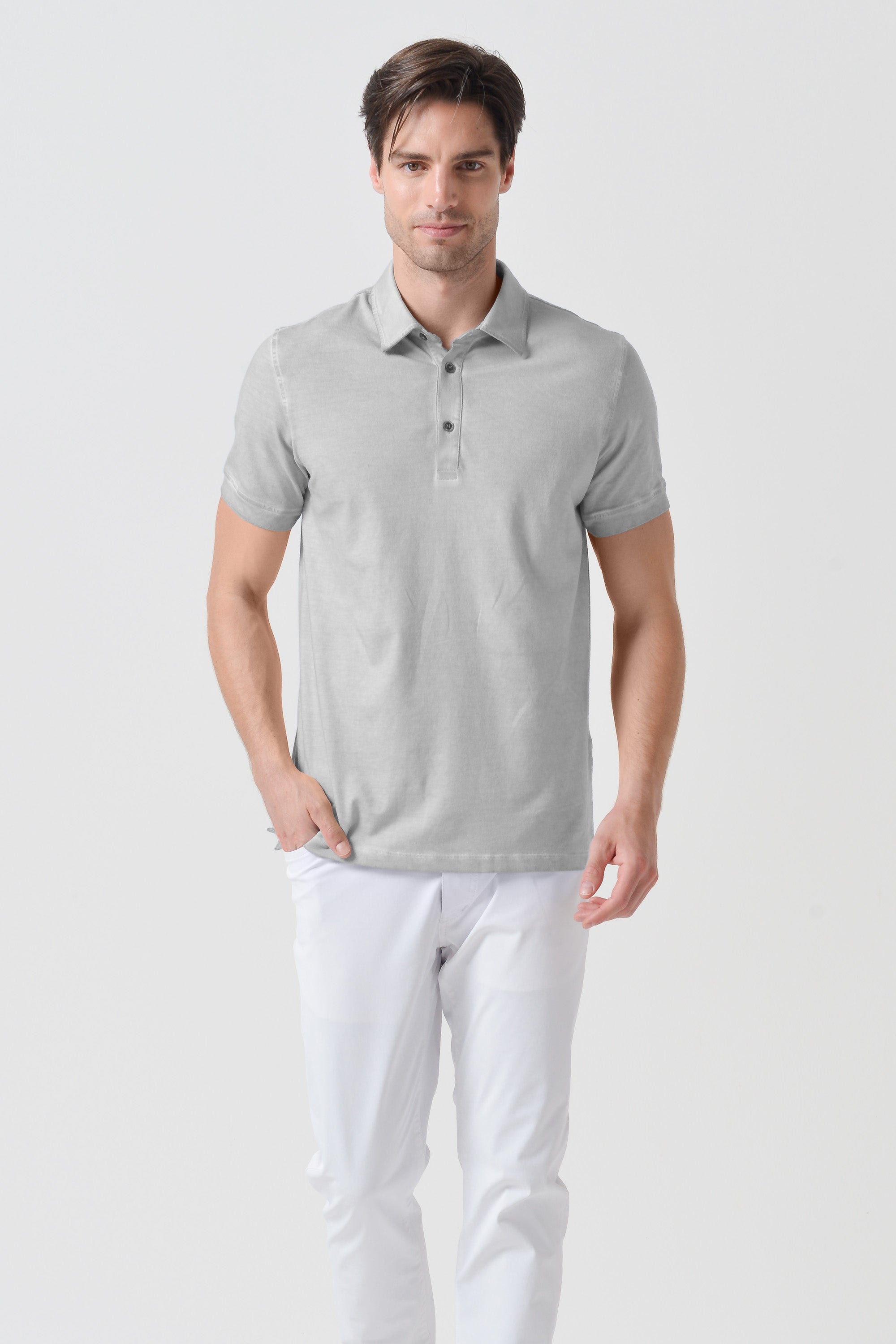 Polo Collo Francese - Marmo