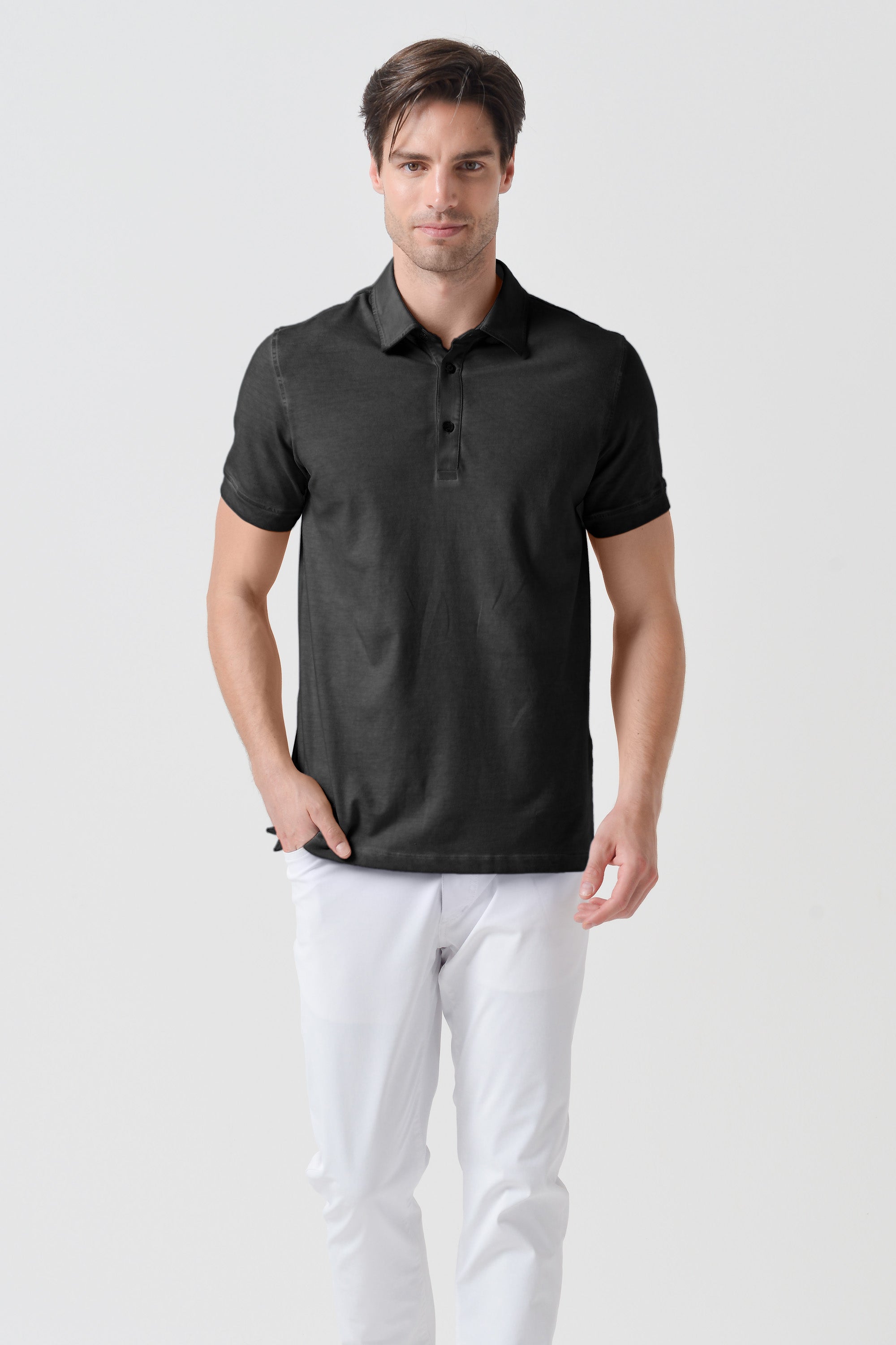 Polo Collo Francese - Pietra
