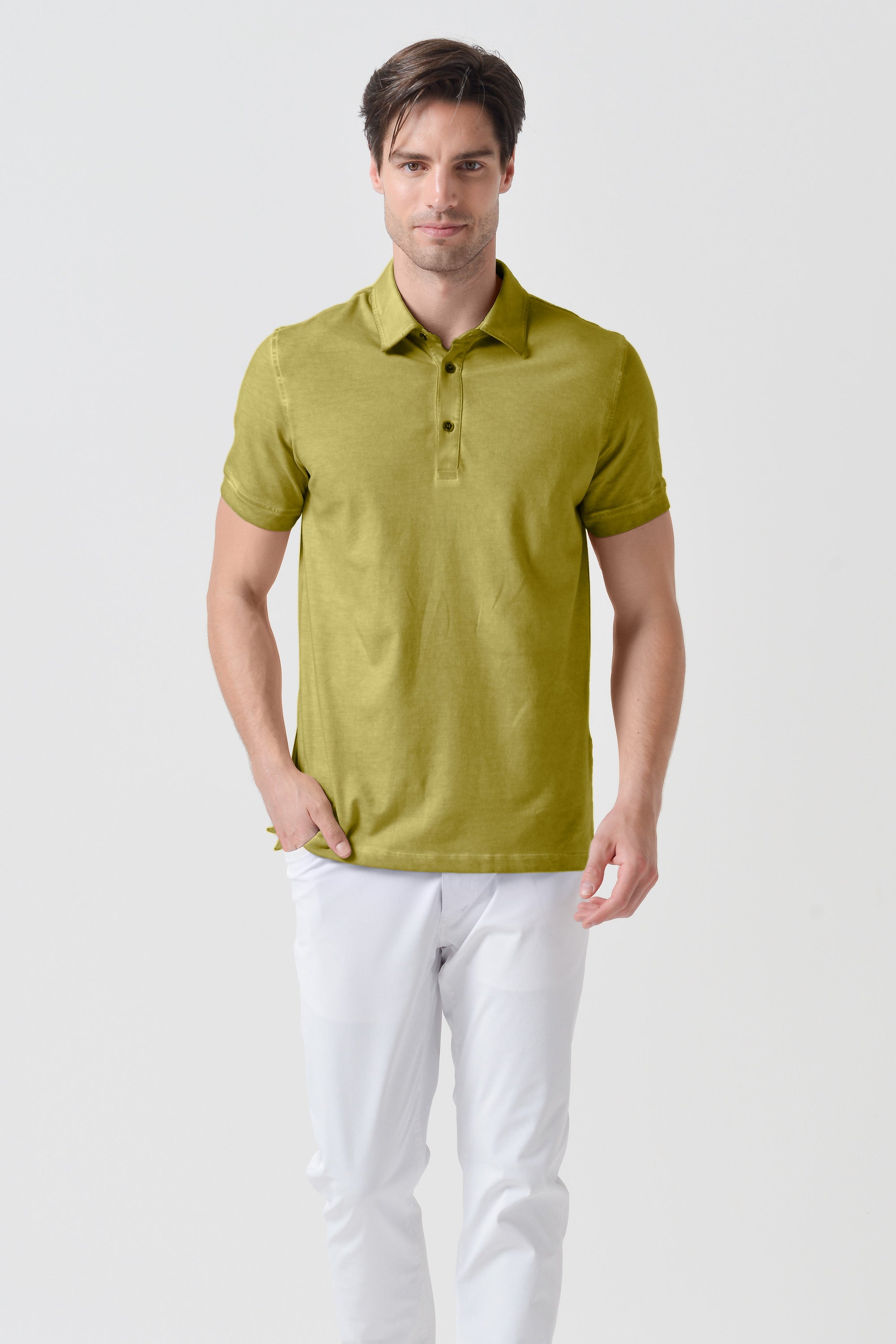 Polo Collo Francese - Pistacchio