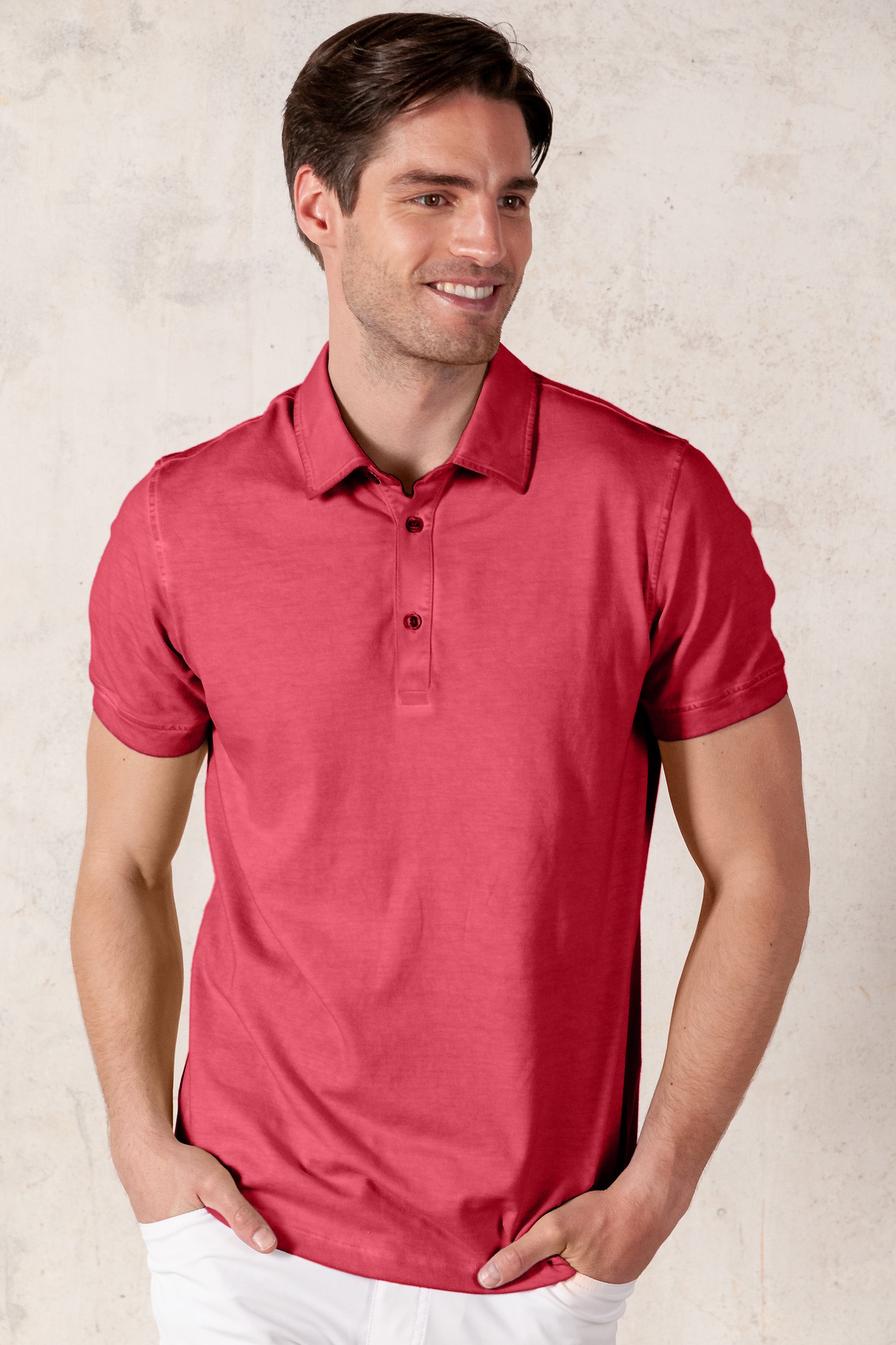 Hampton Polo Slim - Geranio
