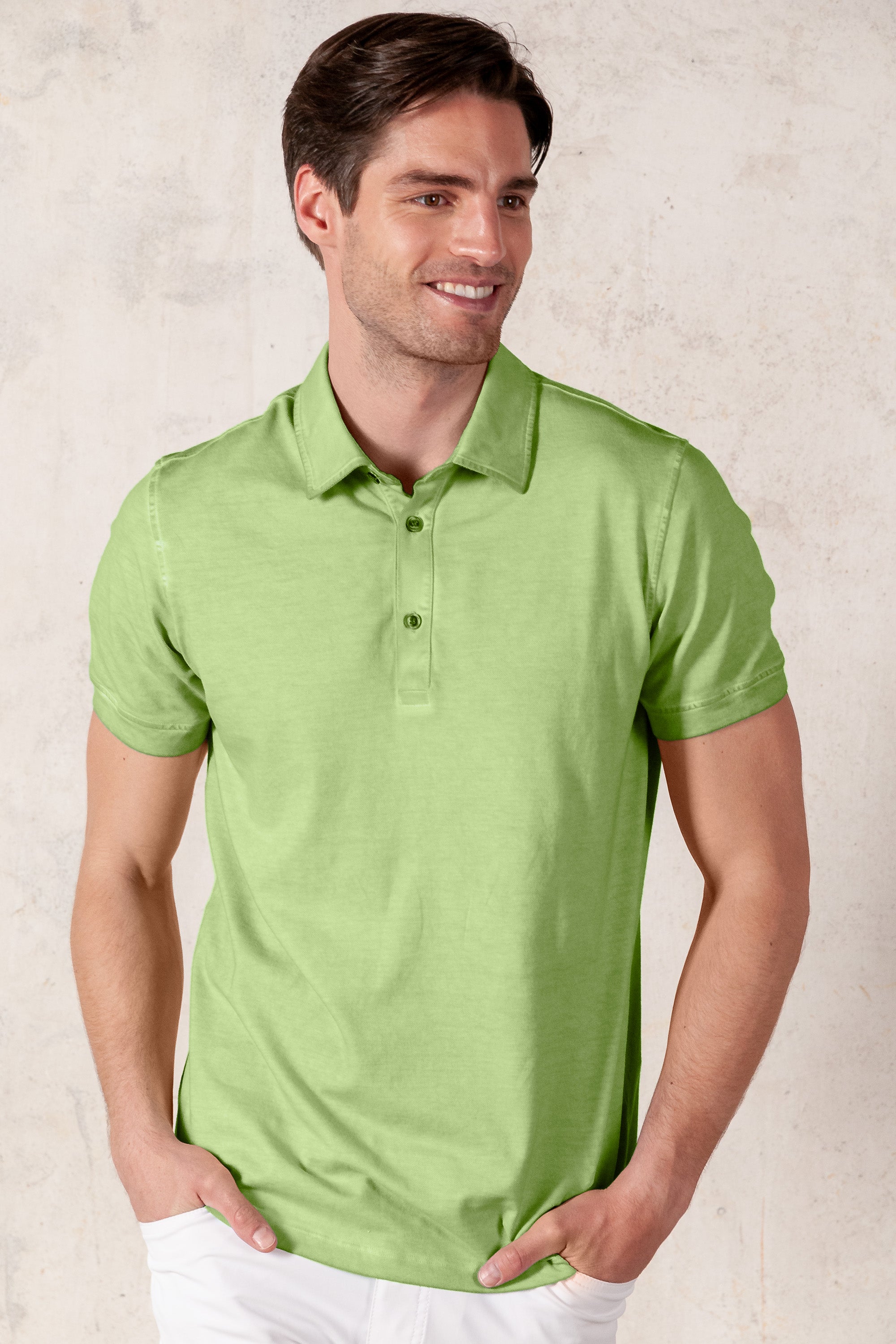 Hampton Polo Slim - Kiwi