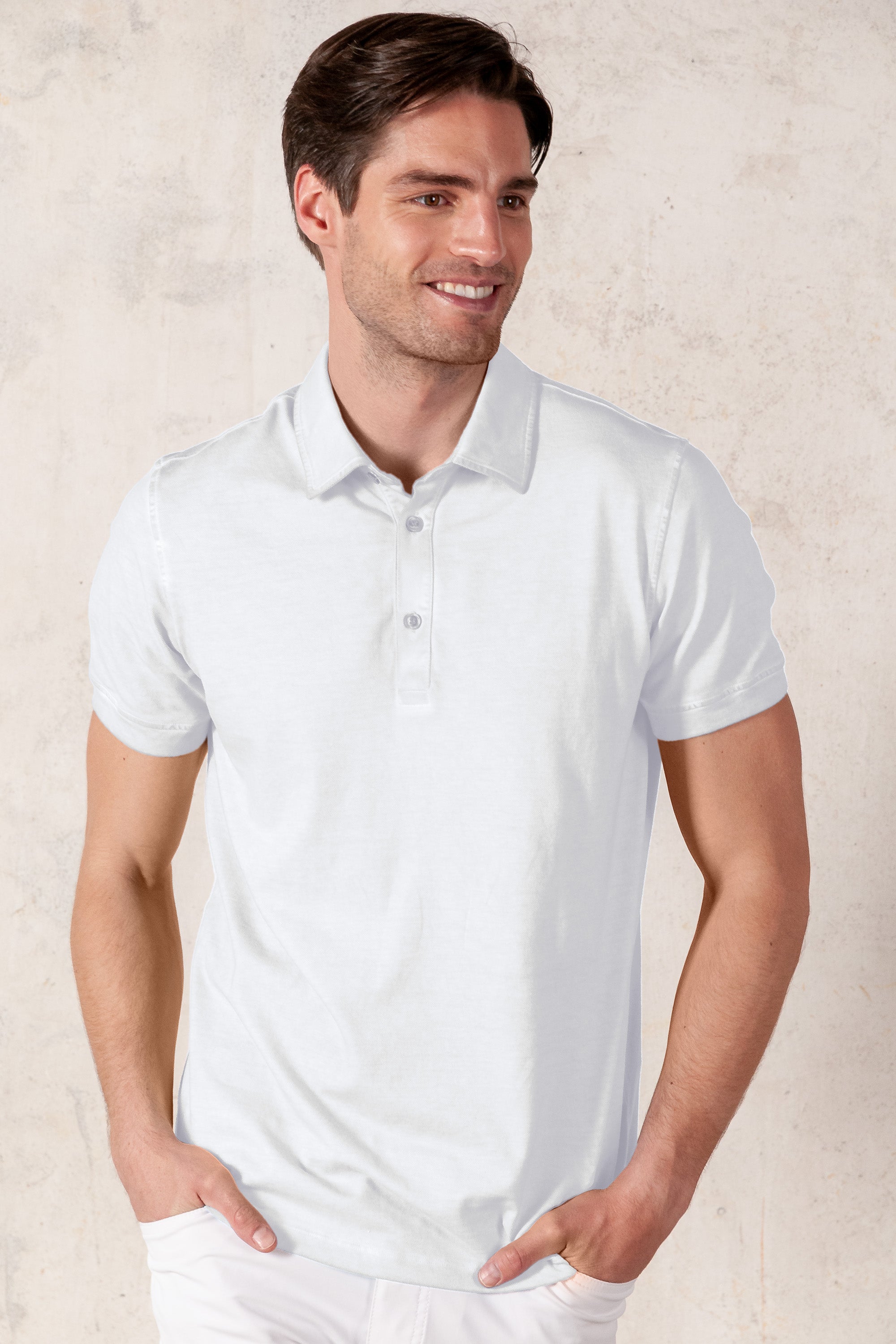 Hampton Polo Slim - White