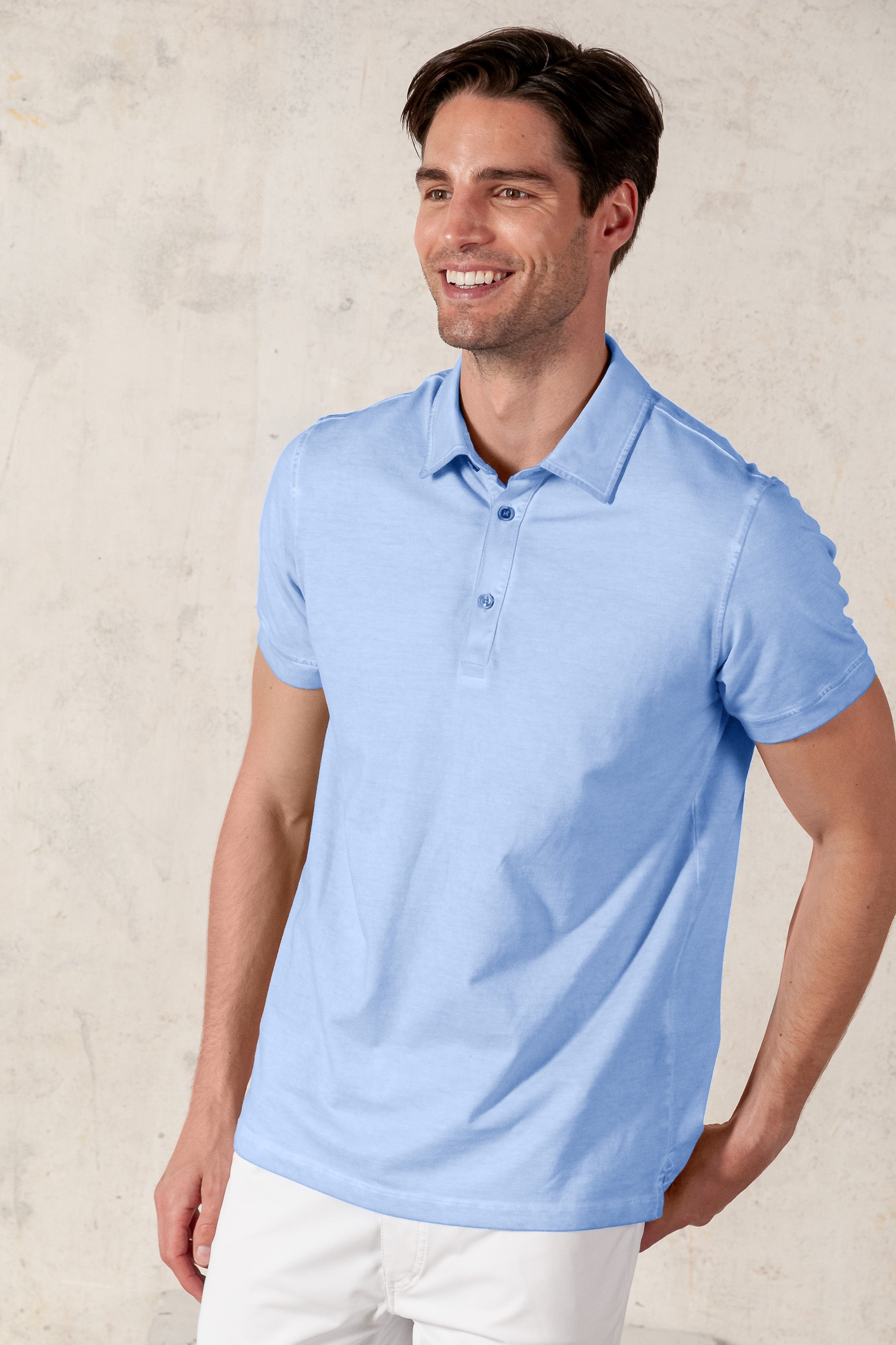 Hampton Polo Slim - Cielo