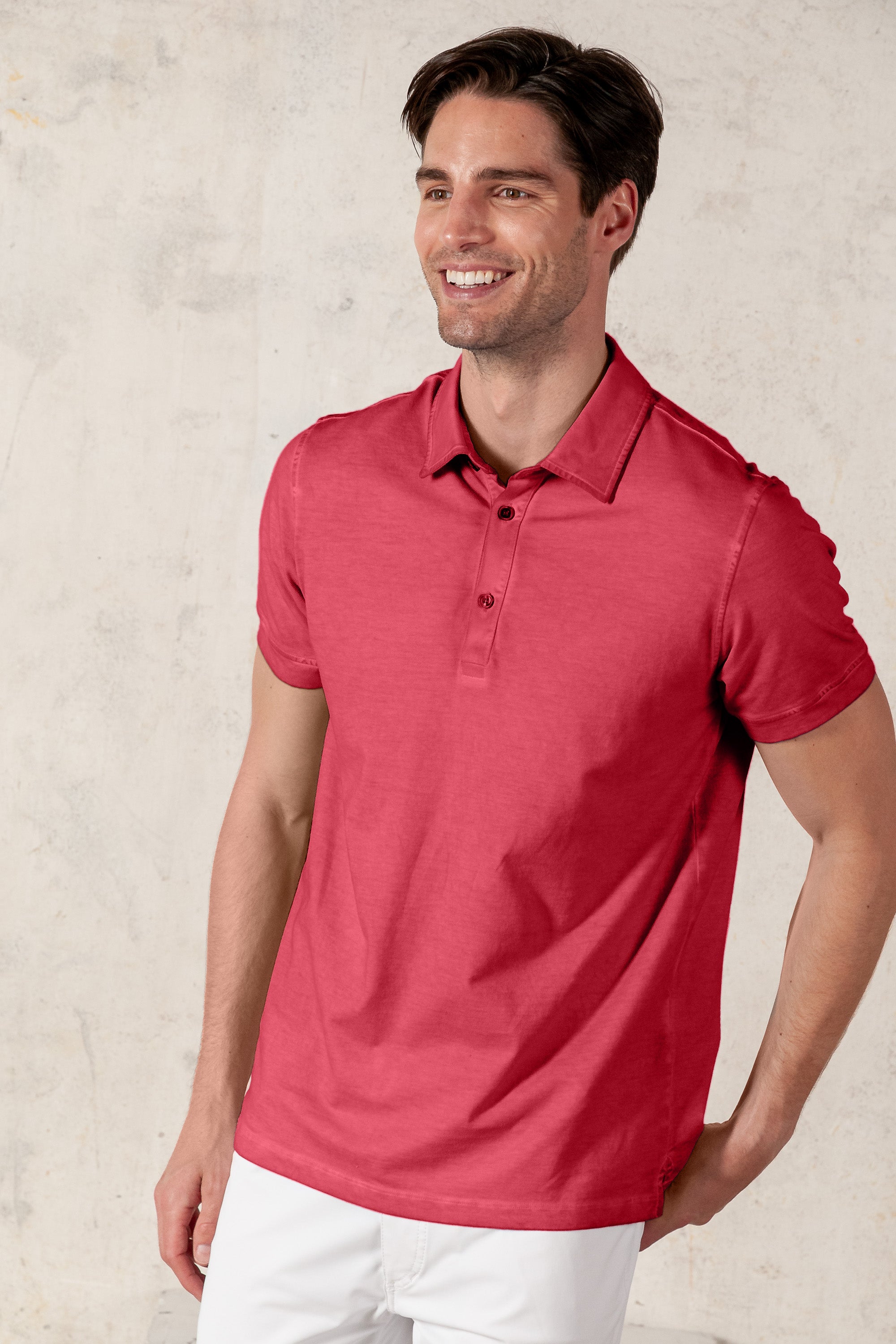Hampton Polo Slim - Geranio