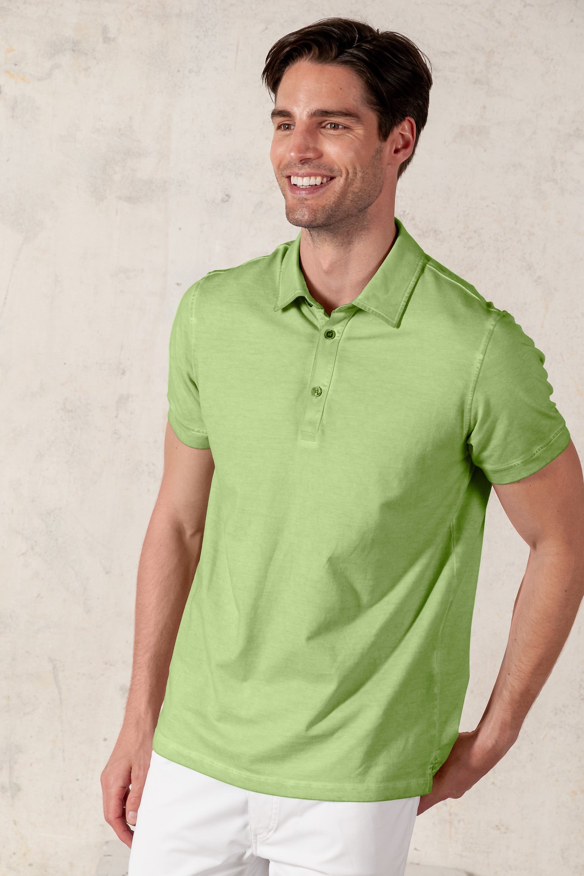 Hampton Polo Slim - Kiwi