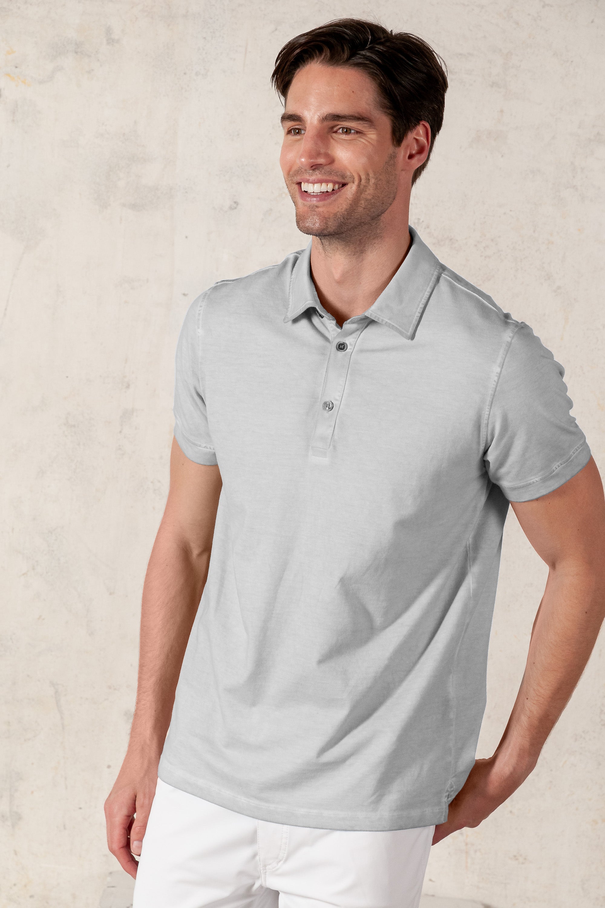 Hampton Polo Slim - Marmo