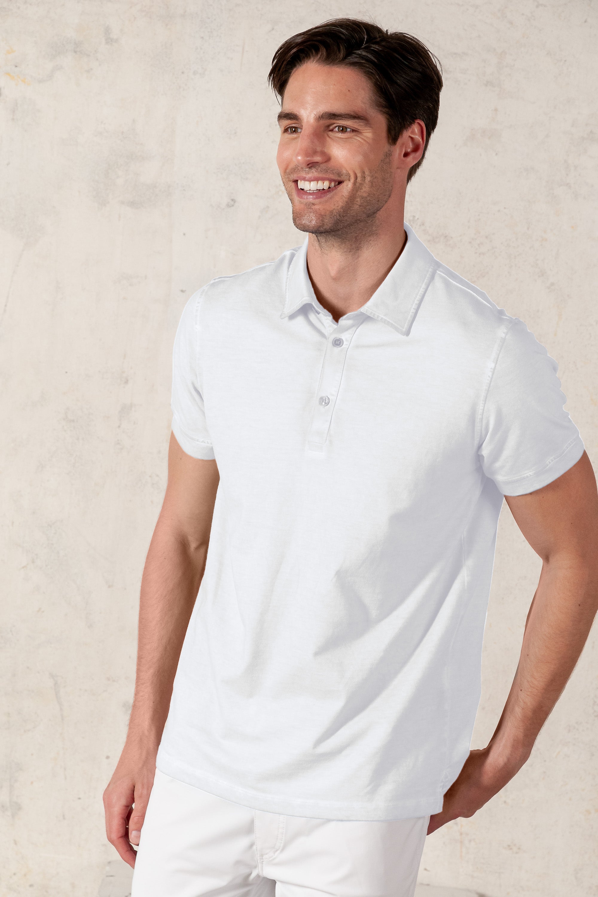 Hampton Polo Slim - White