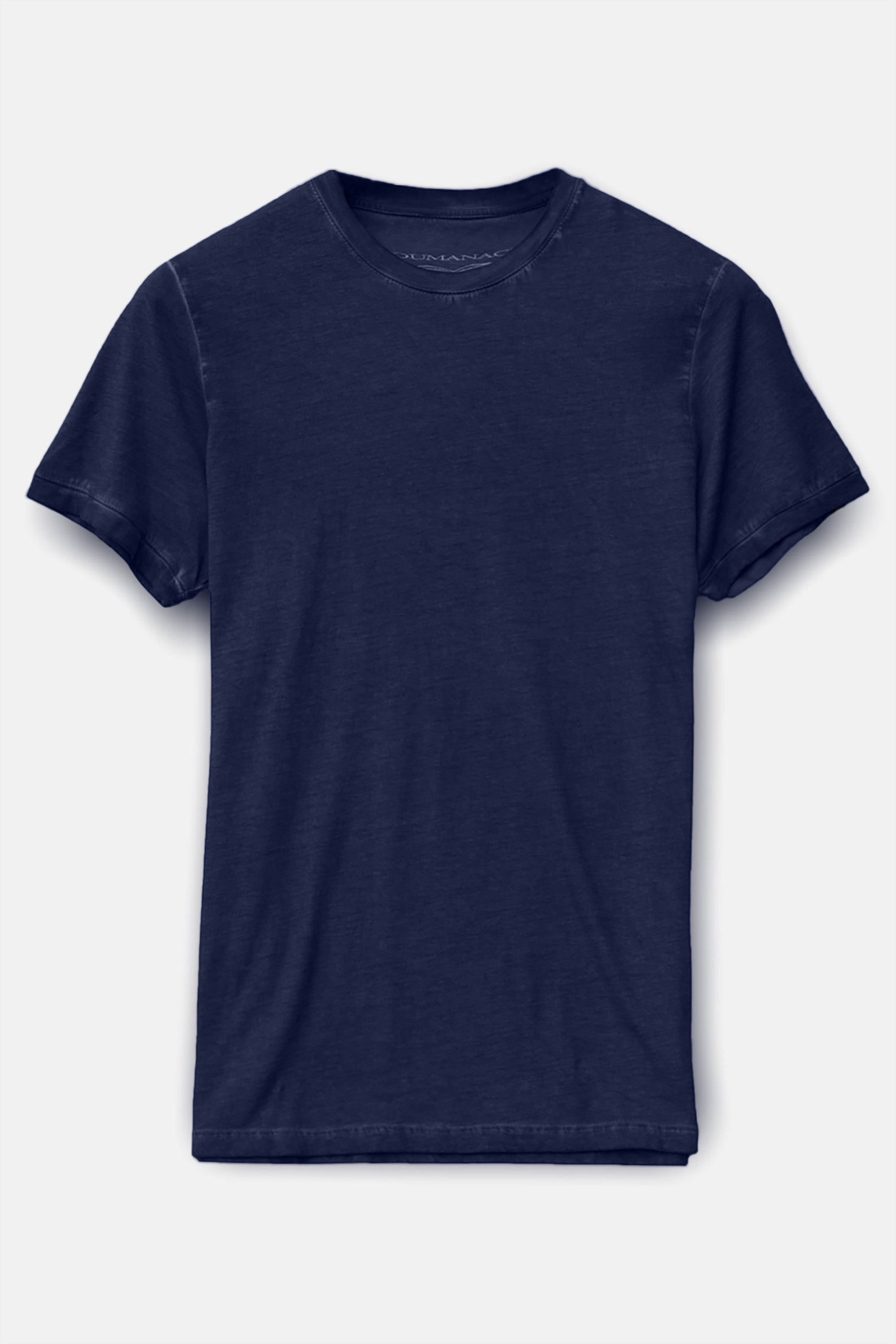 Smart Casual Cotton T-Shirt - Navy