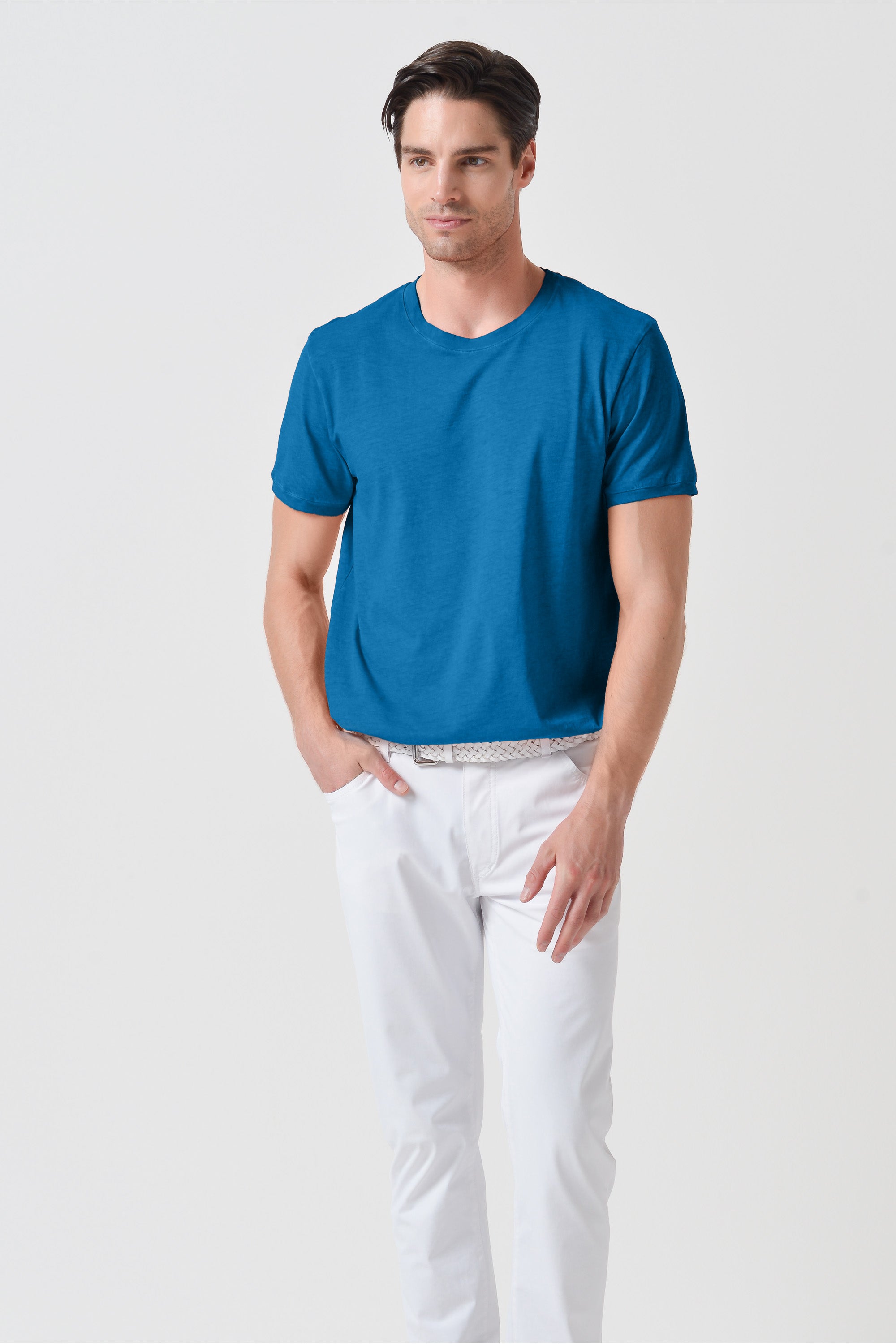 Smart Casual Cotton T-Shirt - Mistral