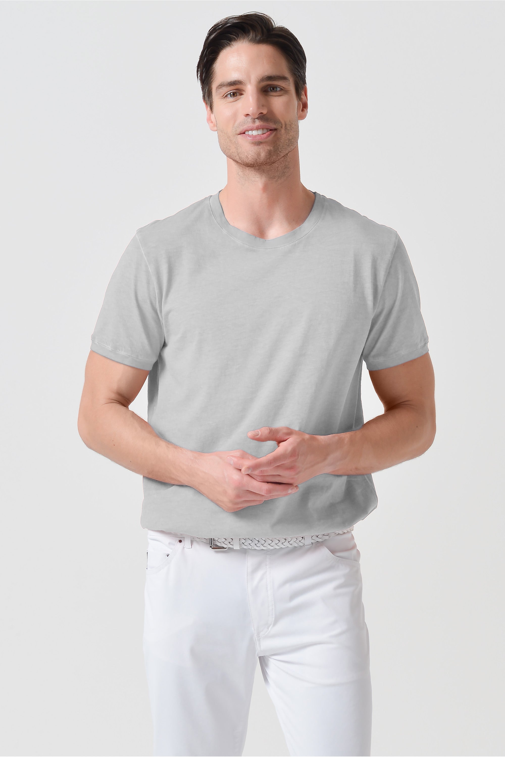 Smart Casual Cotton T-Shirt - Marmo