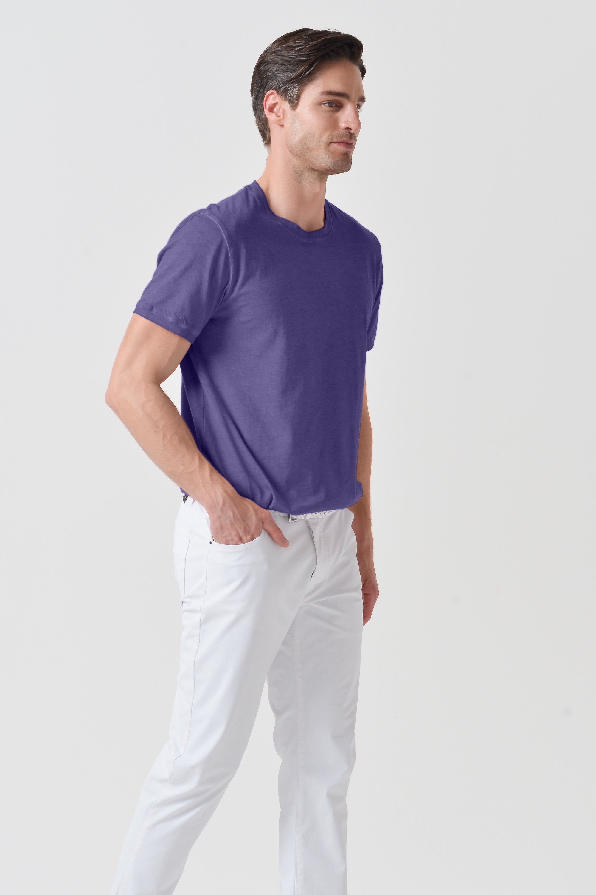 Club T-Shirt Slim - Mirtillo