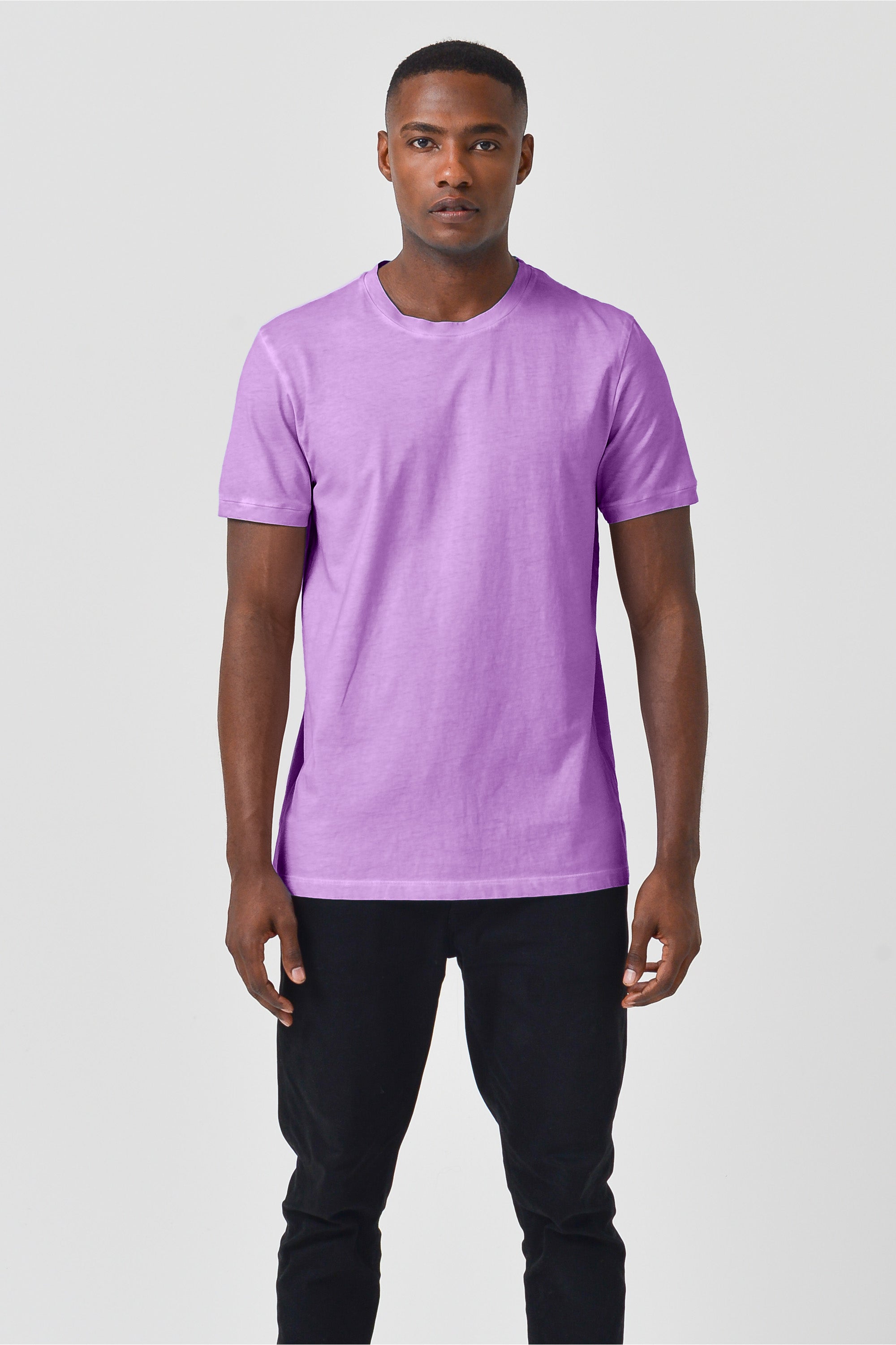 Smart Casual Cotton T-Shirt - Morado