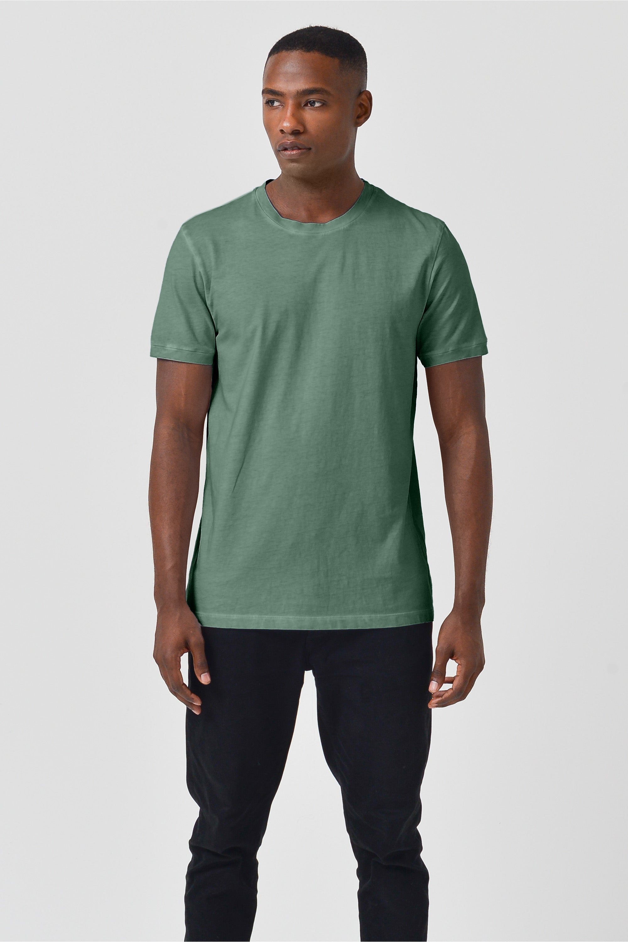 Smart Casual Cotton T-Shirt - Juniper